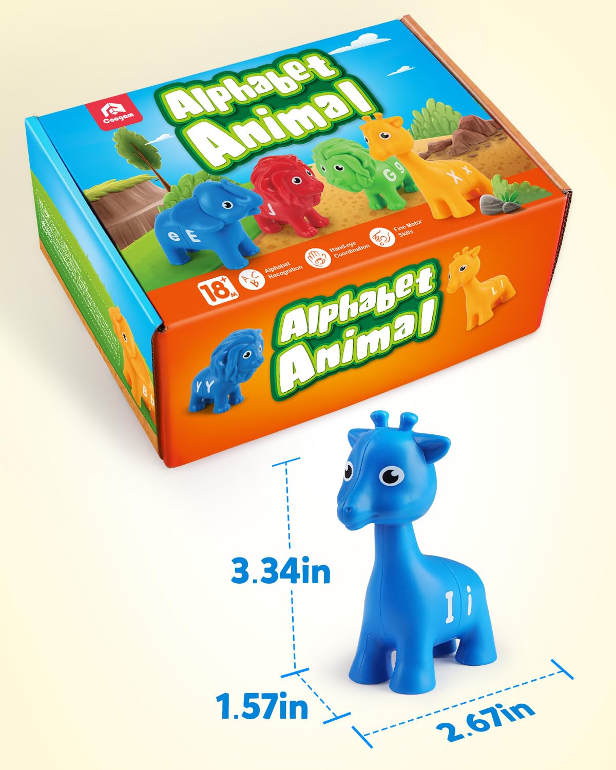 Foto 8 pulgar | Juguete Educativo Coogam Abc Letters Matching Game, 26 Piezas - Venta Internacional.