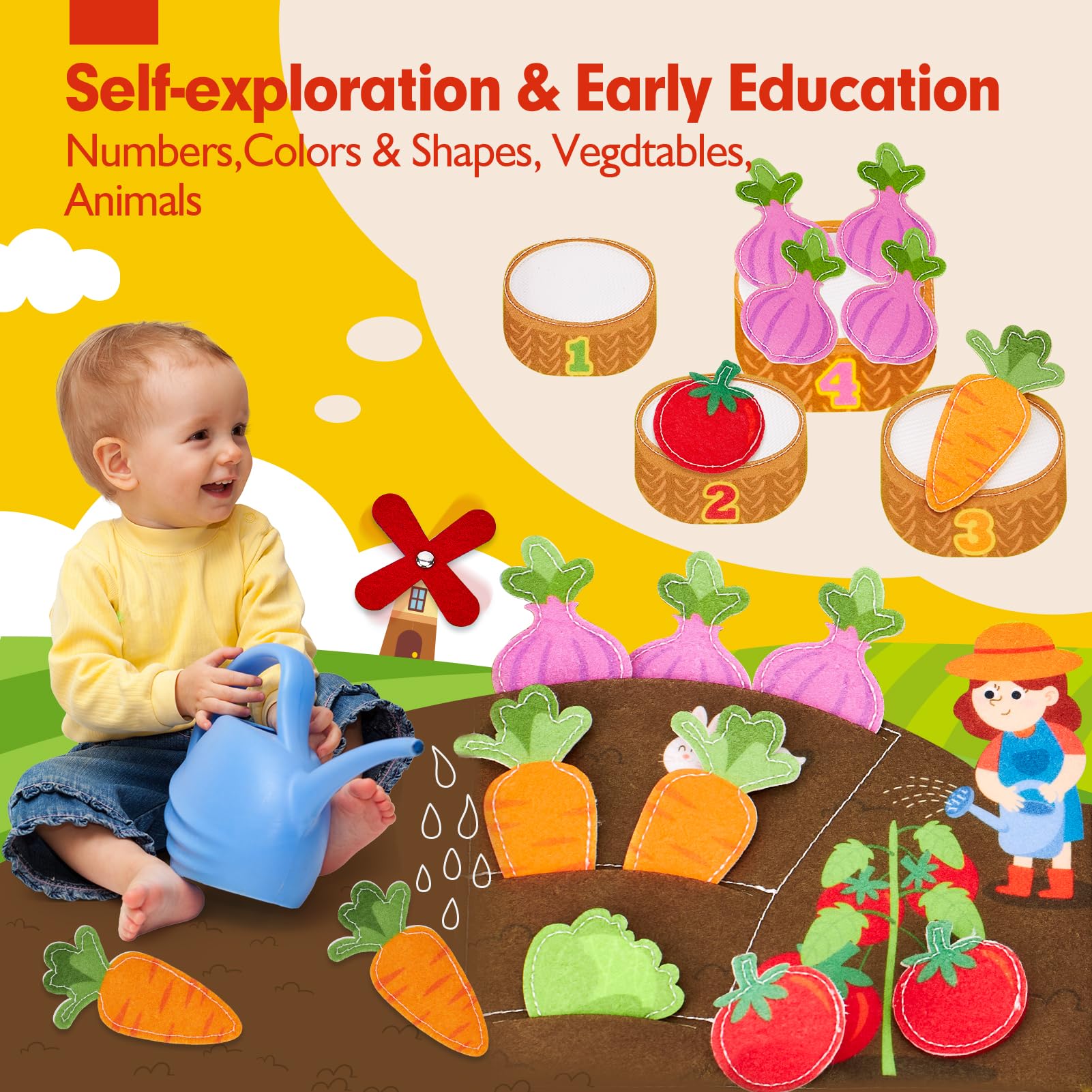 Foto 5 pulgar | Animales De Granja De Busy Board Hahaland Para Niños Pequeños De 1 A 3 Años - Venta Internacional.