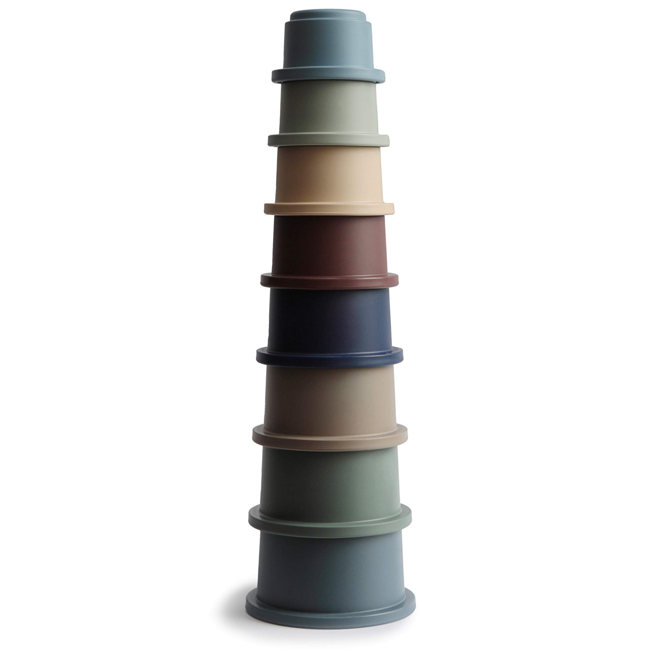 Foto 1 | Vasos Apilables Toy Mushie, 8 Unidades, Para Niños De 0 A 5 Años | Dinamarca - Venta Internacional.