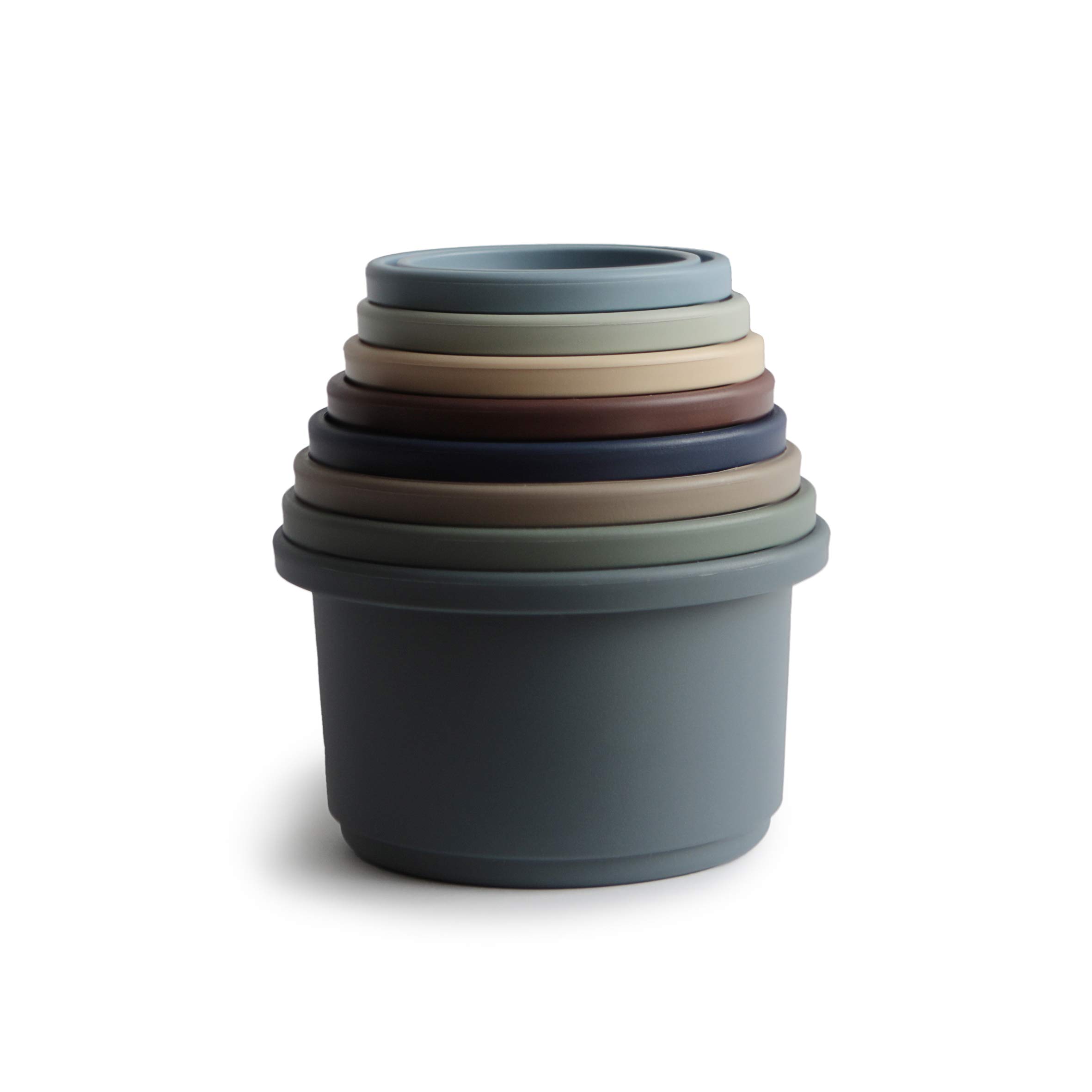 Foto 2 | Vasos Apilables Toy Mushie, 8 Unidades, Para Niños De 0 A 5 Años | Dinamarca - Venta Internacional.