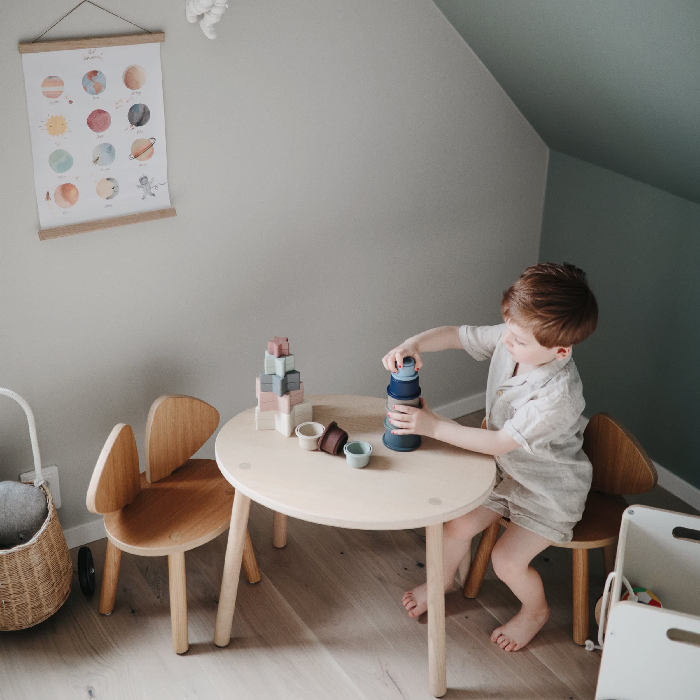 Foto 5 | Vasos Apilables Toy Mushie, 8 Unidades, Para Niños De 0 A 5 Años | Dinamarca - Venta Internacional.