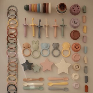 Foto 6 | Vasos Apilables Toy Mushie, 8 Unidades, Para Niños De 0 A 5 Años | Dinamarca - Venta Internacional.