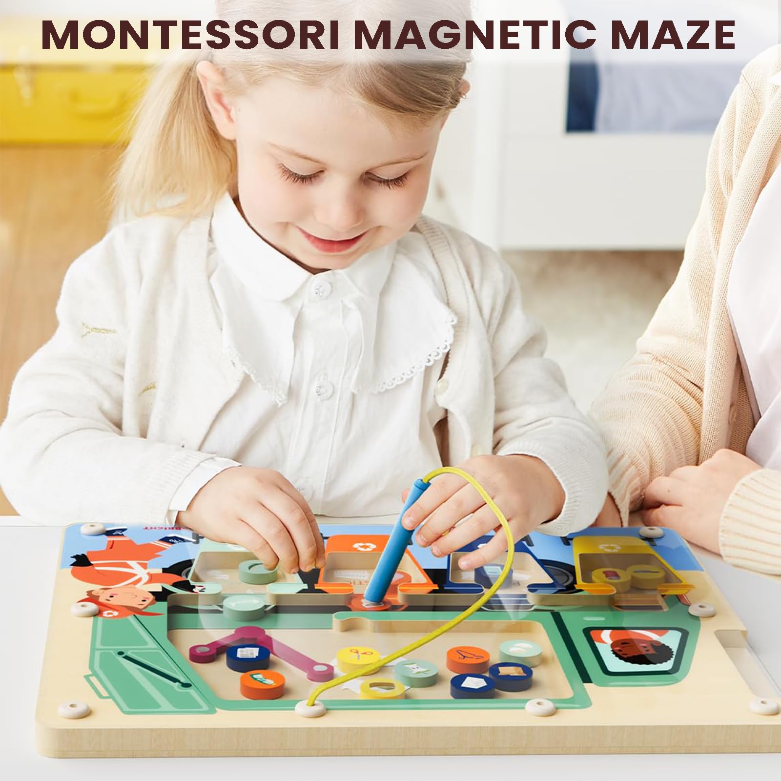 Foto 4 pulgar | Juego Magnético De Clasificación De Laberintos De Colores Top Bright Durante Más De 3 Años - Venta Internacional.