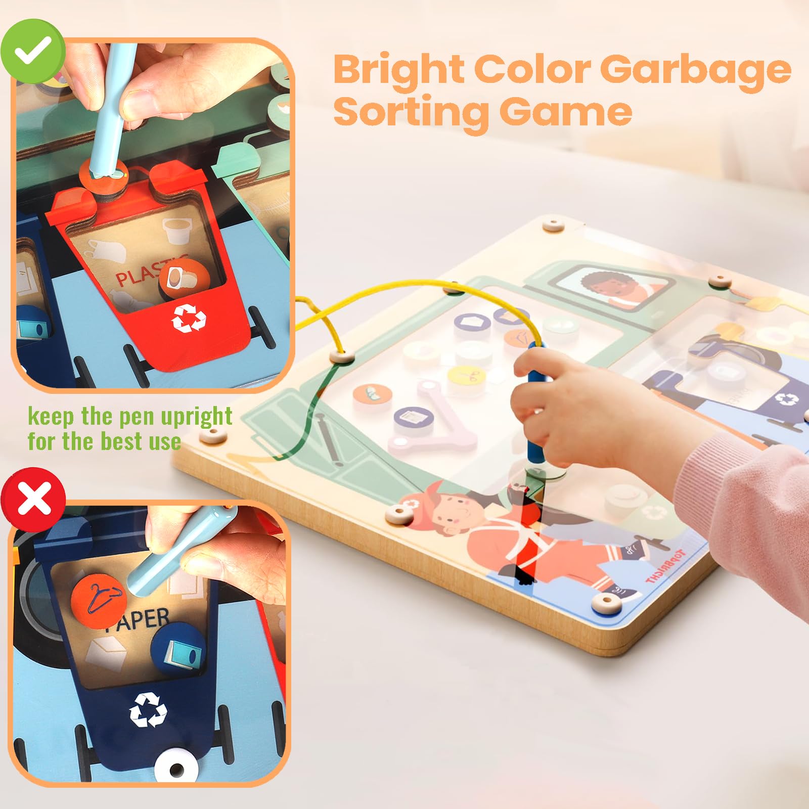 Foto 7 | Juego Magnético De Clasificación De Laberintos De Colores Top Bright Durante Más De 3 Años - Venta Internacional.