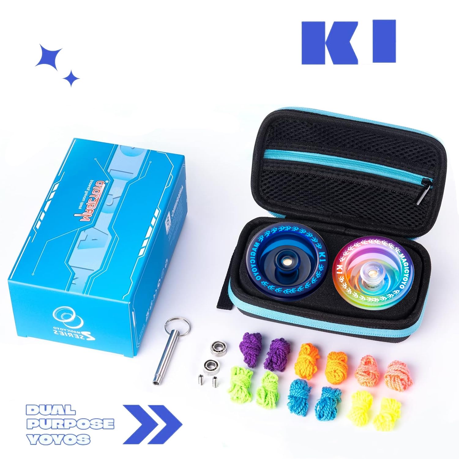 Foto 7 pulgar | Yoyo Magicyoyo K1, Paquete De 2 Unidades Para Niños, Con Funda De Almacenamiento Y Cuerdas - Venta Internacional.