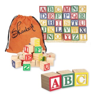 Foto 1 | Bloques Apilables de Madera con Forma de Alfabeto Skoolzy - Venta Internacional