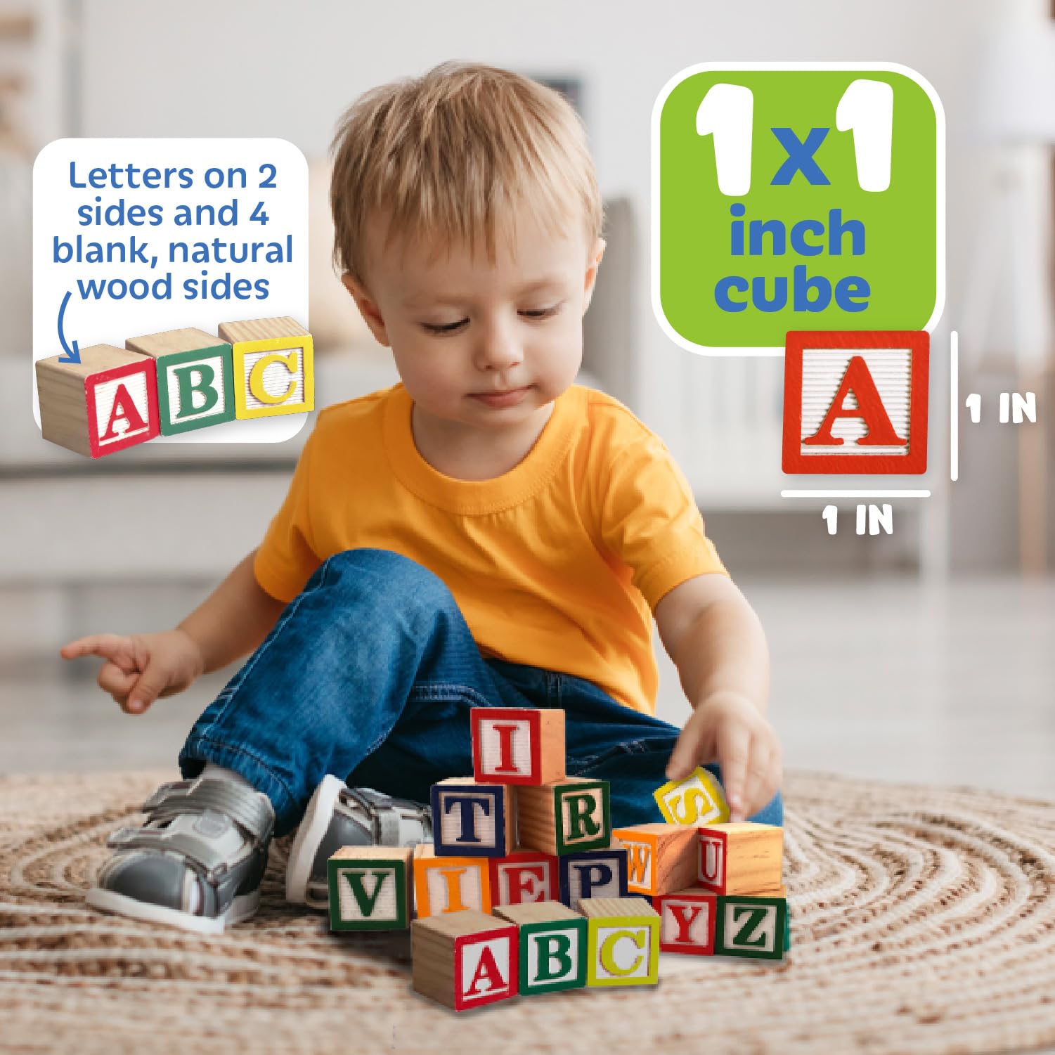 Foto 4 pulgar | Bloques Apilables de Madera con Forma de Alfabeto Skoolzy - Venta Internacional