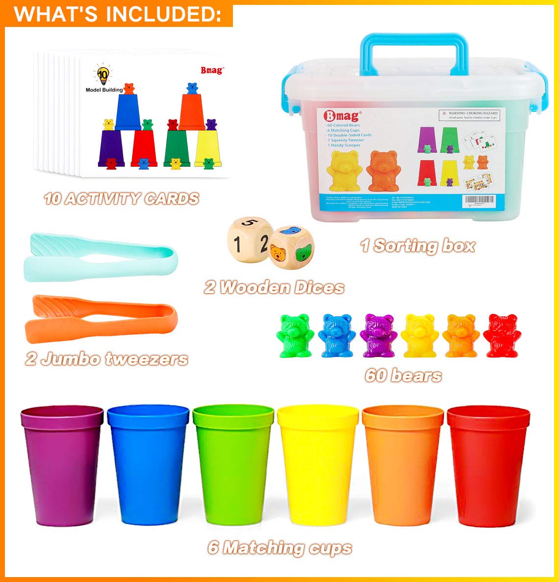 Foto 7 pulgar | Juguetes Educativos Bmag Infantil para Aprender Matemáticas-Venta Internacional