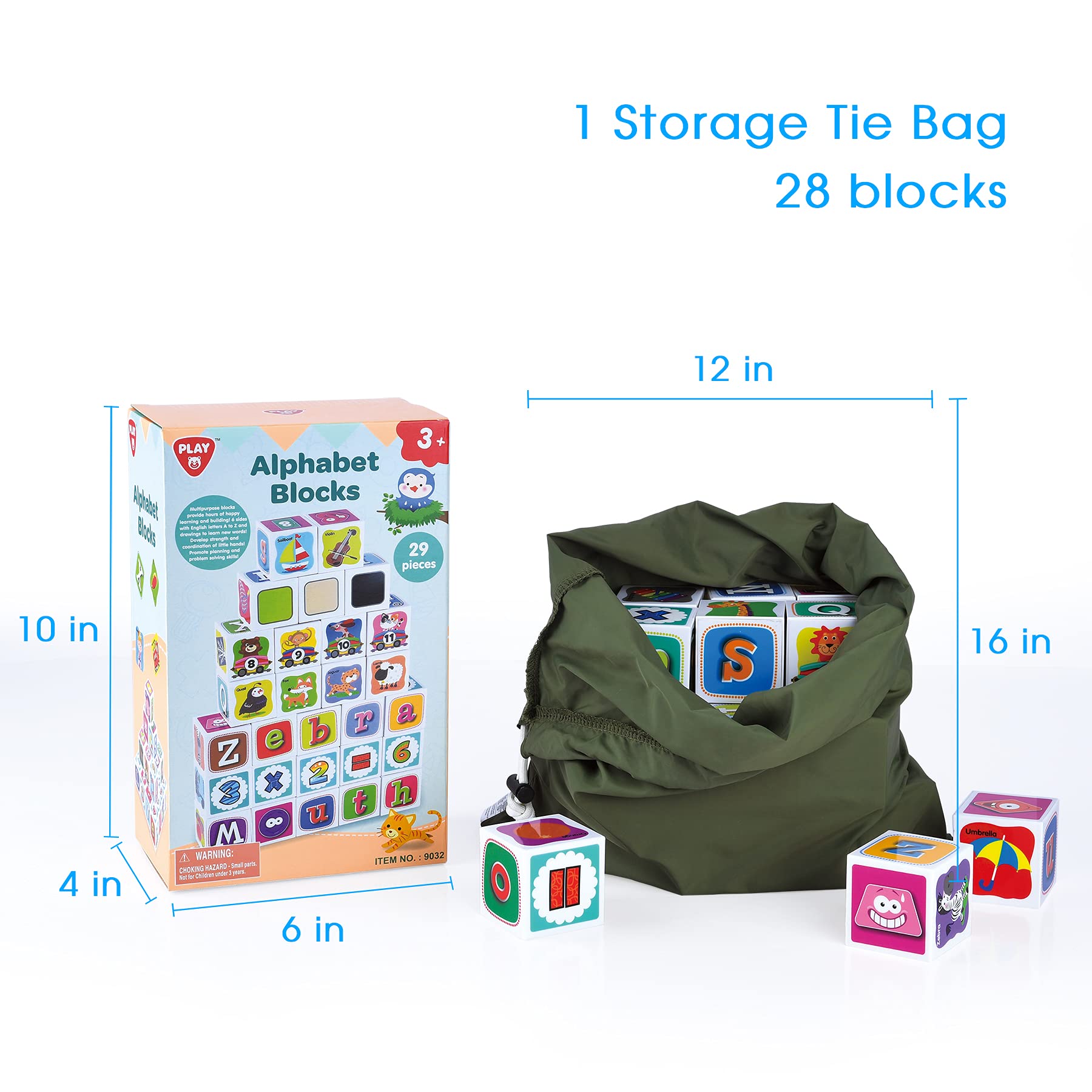 Foto 8 pulgar | Building Blocks Play Abc para Niños Pequeños 28 Unidades - Venta Internacional