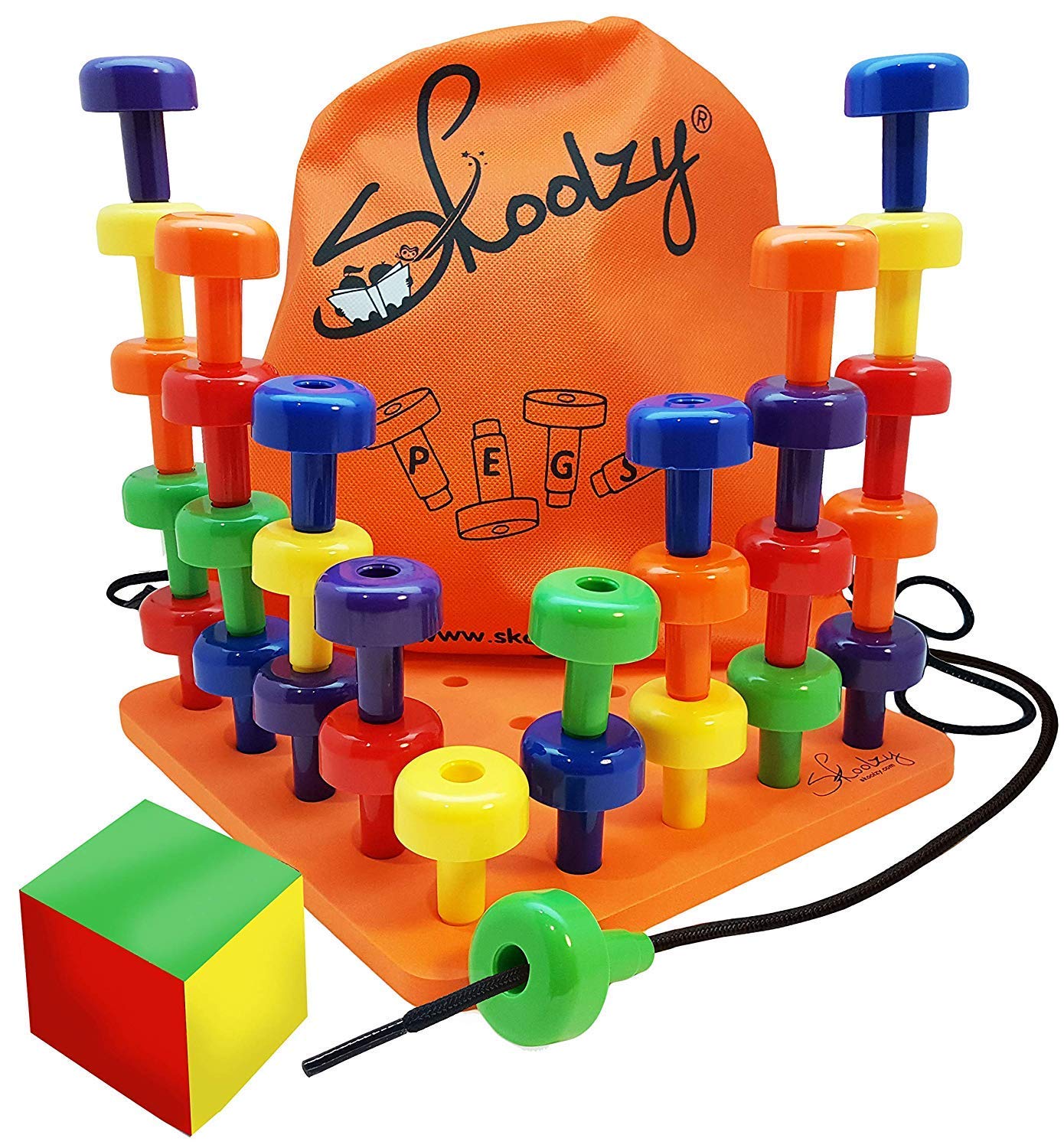 Foto 2 pulgar | Juego Sensorial Pegboard Skoolzy Montessori de 33 Piezas - Venta Internacional