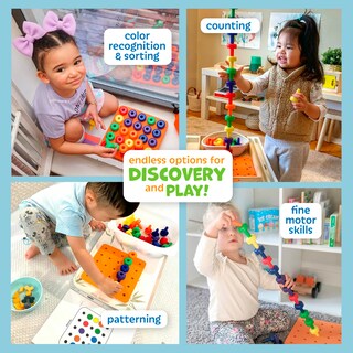 Foto 3 | Juego Sensorial Pegboard Skoolzy Montessori de 33 Piezas - Venta Internacional