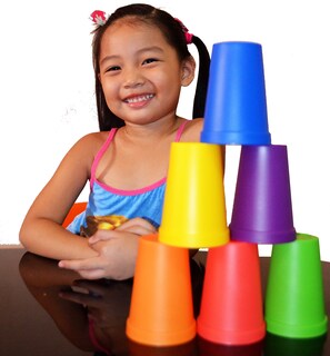 Foto 6 | Juego de Vasos Apilables Skoolzy Rainbow 6 Piezas - Venta Internacional