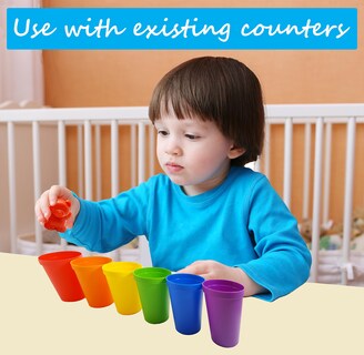 Foto 7 | Juego de Vasos Apilables Skoolzy Rainbow 6 Piezas - Venta Internacional