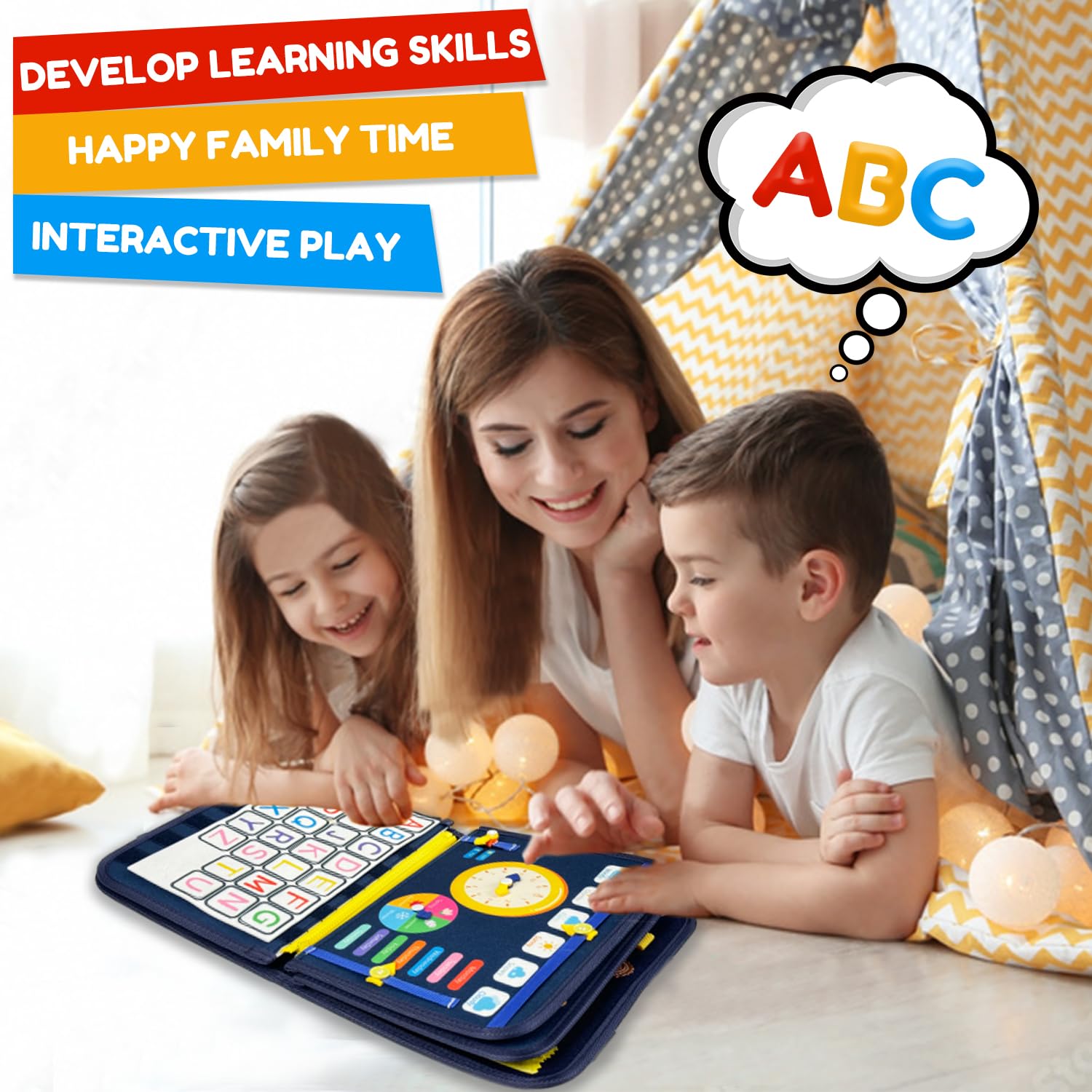 Foto 7 pulgar | Busy Board Book Qizfun Dinosaur Montessori- Venta Internacional