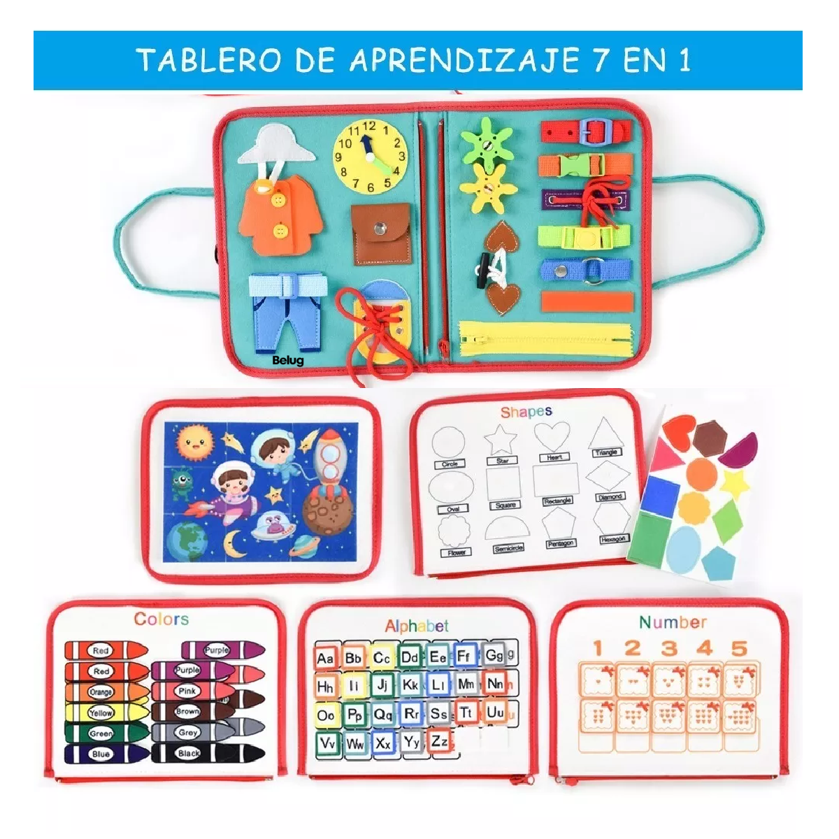 Foto 3 pulgar | Juguete Tablero Para Niños Belug De 1-4 Años Verde