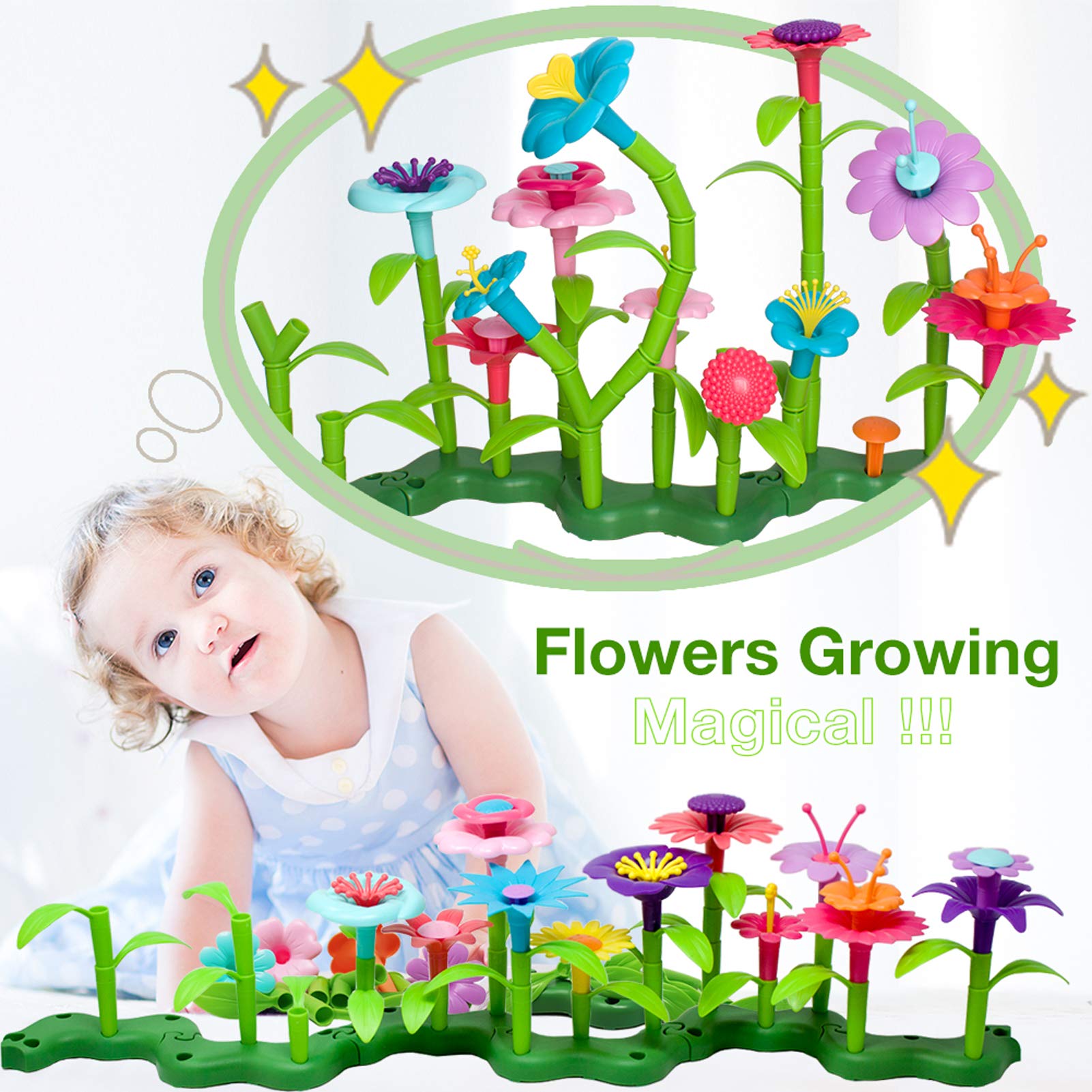 Foto 8 pulgar | Set de Construcción Biranco Jardín de Flores para Niños de 3 a 6 Años - Venta Internacional