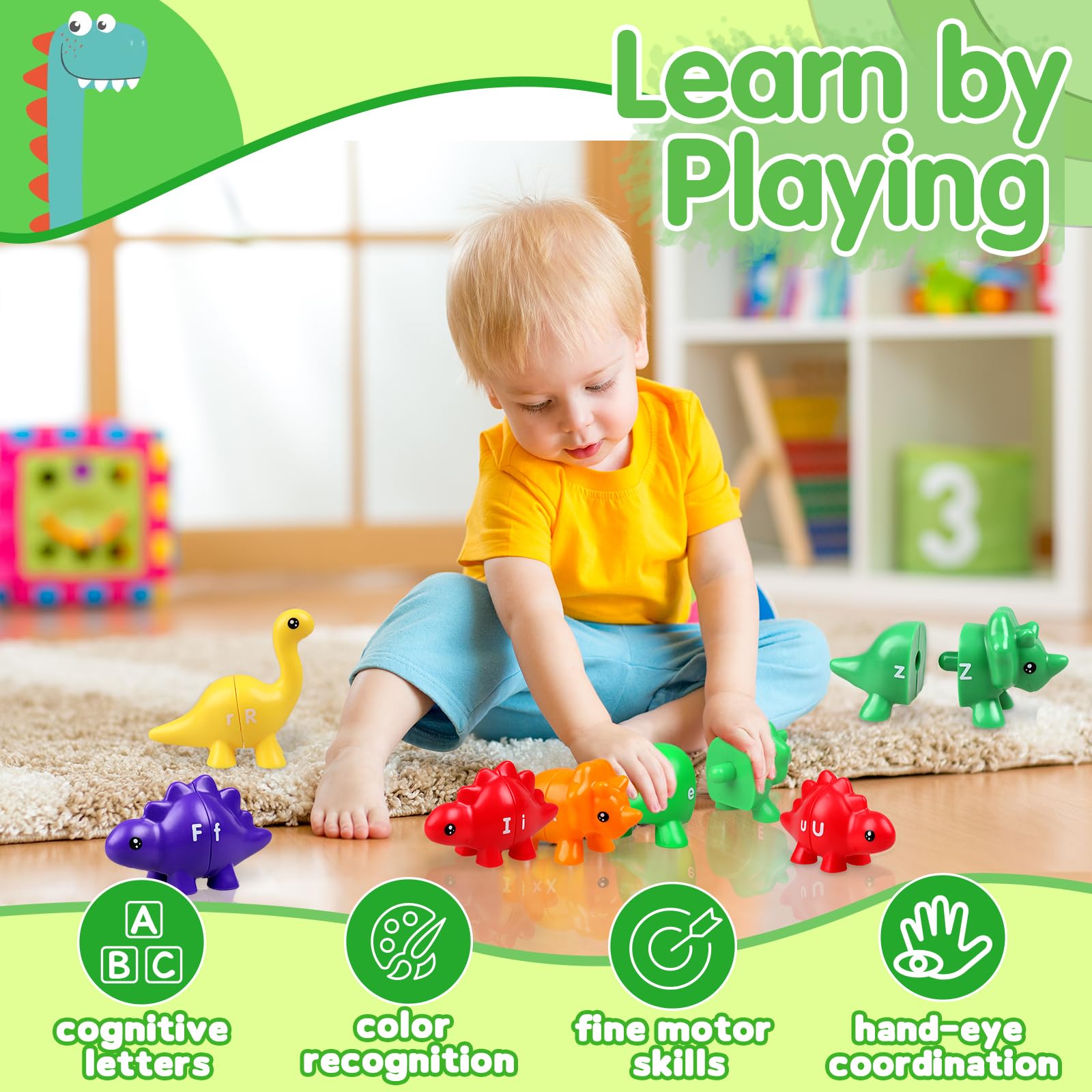 Foto 2 | Figuras Educativas Litand Infantil de Dinosaurios-Venta Internacional