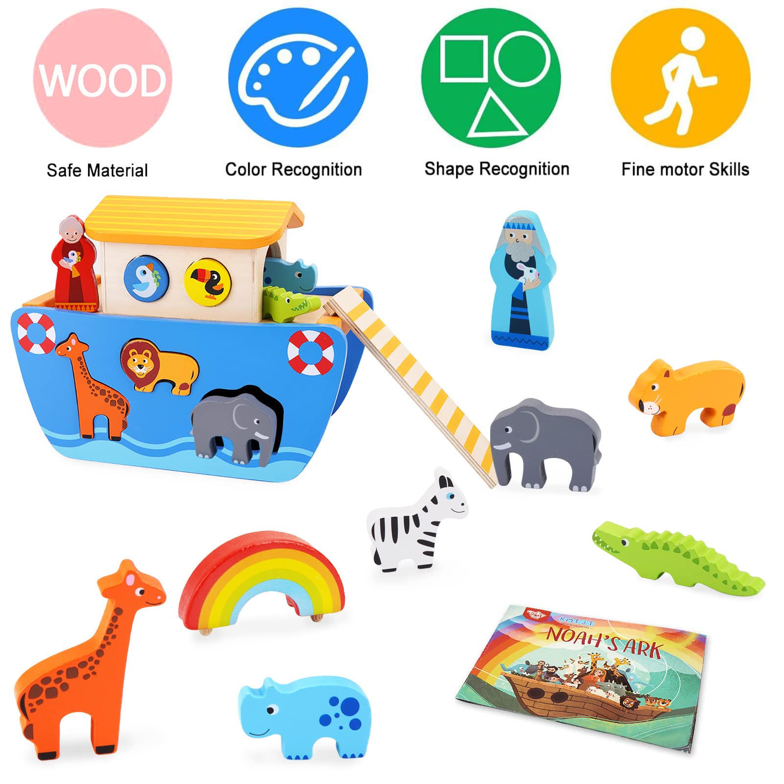 Foto 3 pulgar | Juguetes de Madera Noah's Ark Kmtjt - Venta Internacional