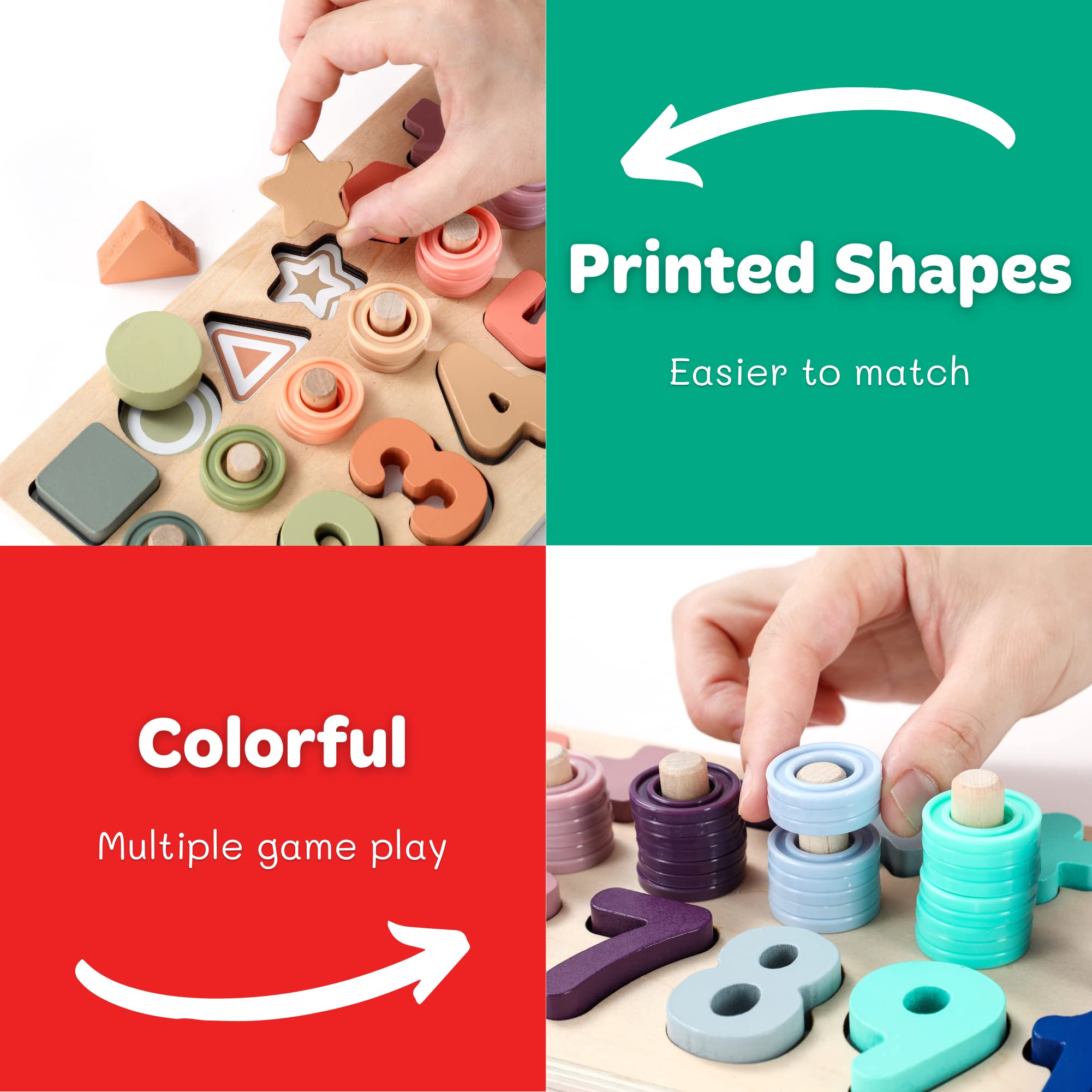 Foto 6 pulgar | Juego Montessori Toy Gerocrew- Venta Internacional