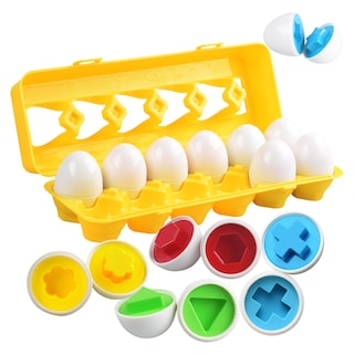 Foto 1 | Juguetes de Aprendizaje Reconocimiento de Colores y Formas 12 Huevos - Venta Internacional