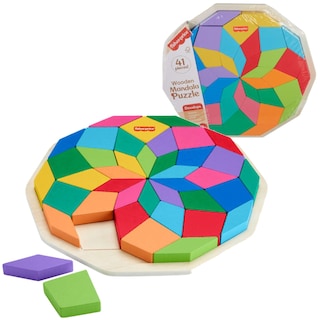 Foto 3 | Mandala De Madera Puzzle Fisher-price Con 41 Piezas De Madera De Más De 3 Años - Venta Internacional.