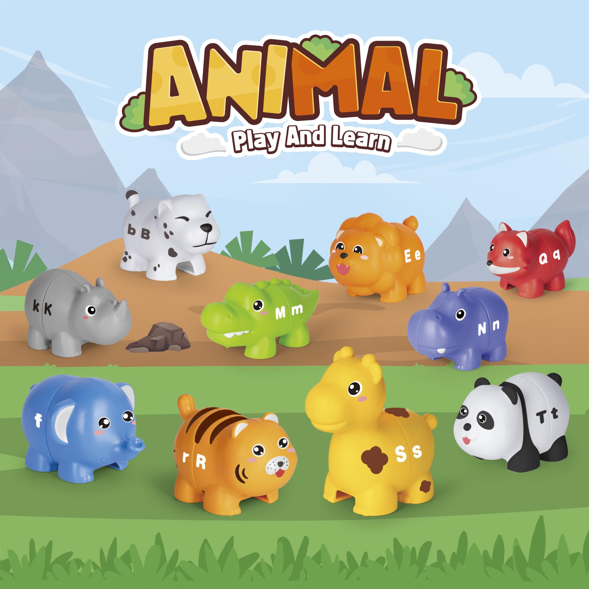 Foto 3 pulgar | Learning Toy Generic Abc Animal Alphabet Match, 52 Unidades, De 2 A 4 Años - Venta Internacional.