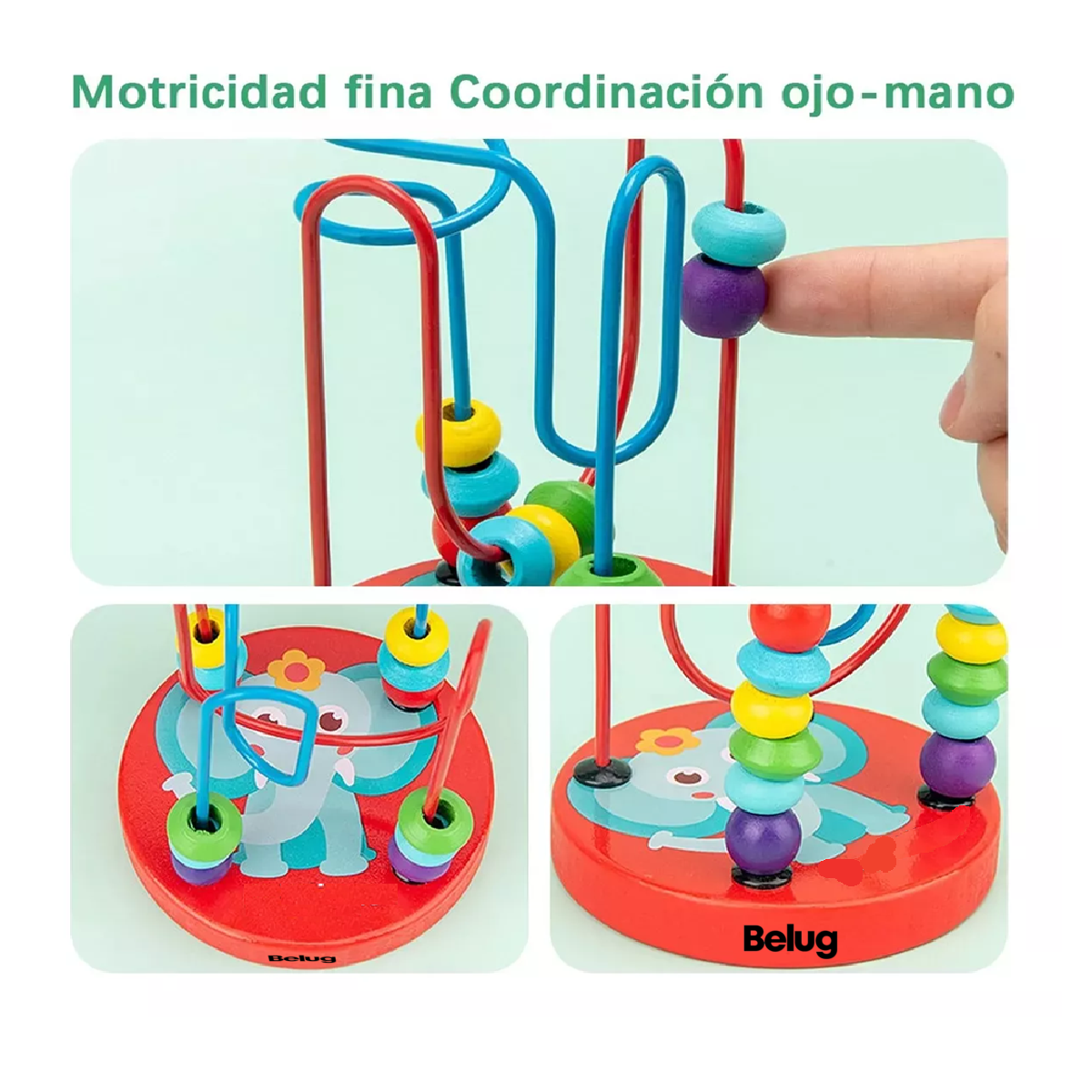 Foto 4 pulgar | Paquete Didáctico Infantil Estimulación Temprana Belug 5 Piezas