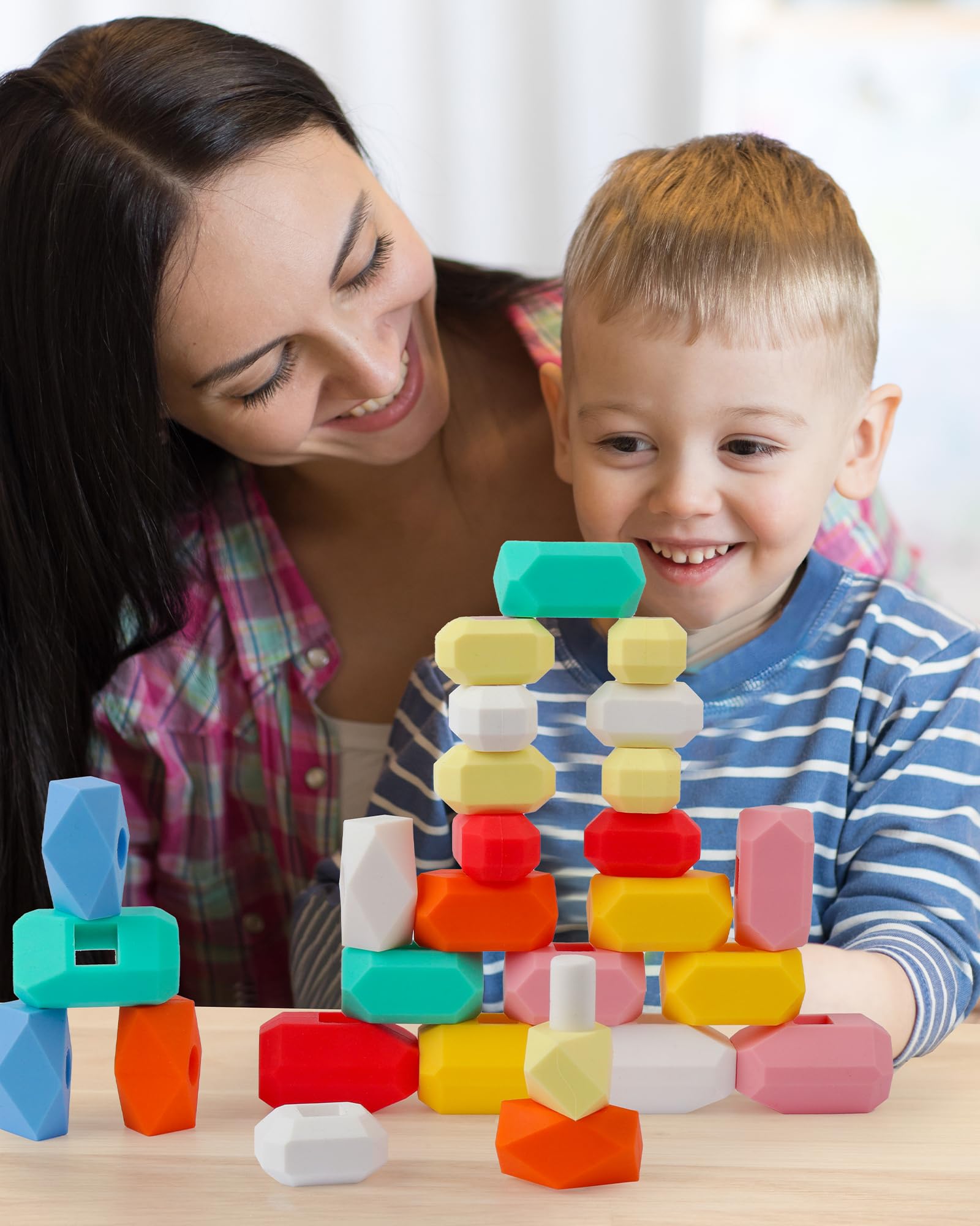 Foto 8 pulgar | Stacking Rocks Stones D-fantix Silicone 39 Unidades Para Niños De 3 A 6 Años - Venta Internacional.