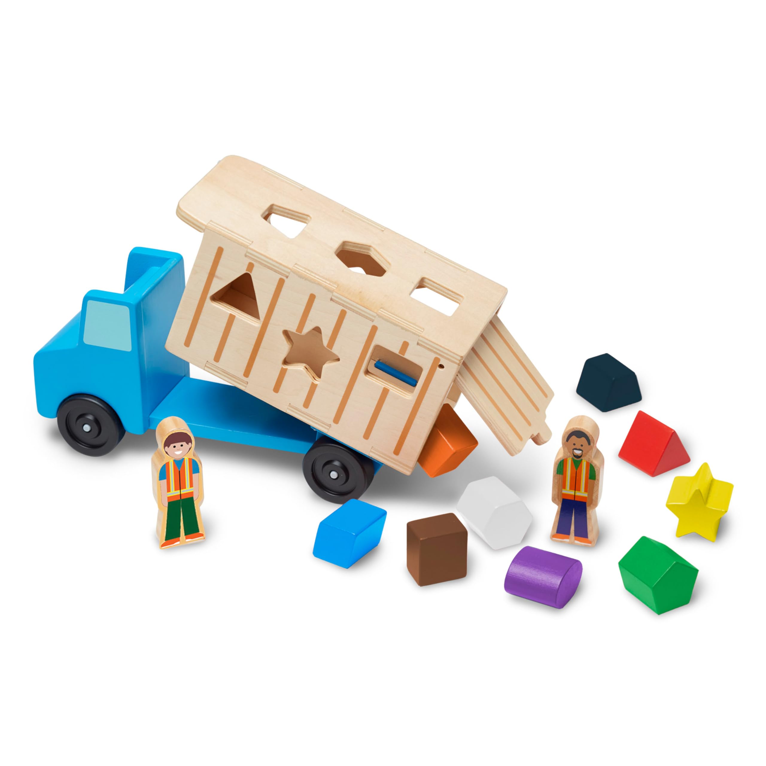 Camión Volquete De Madera De Juguete Para Clasificar Formas Melissa & Doug - Venta Internacional.