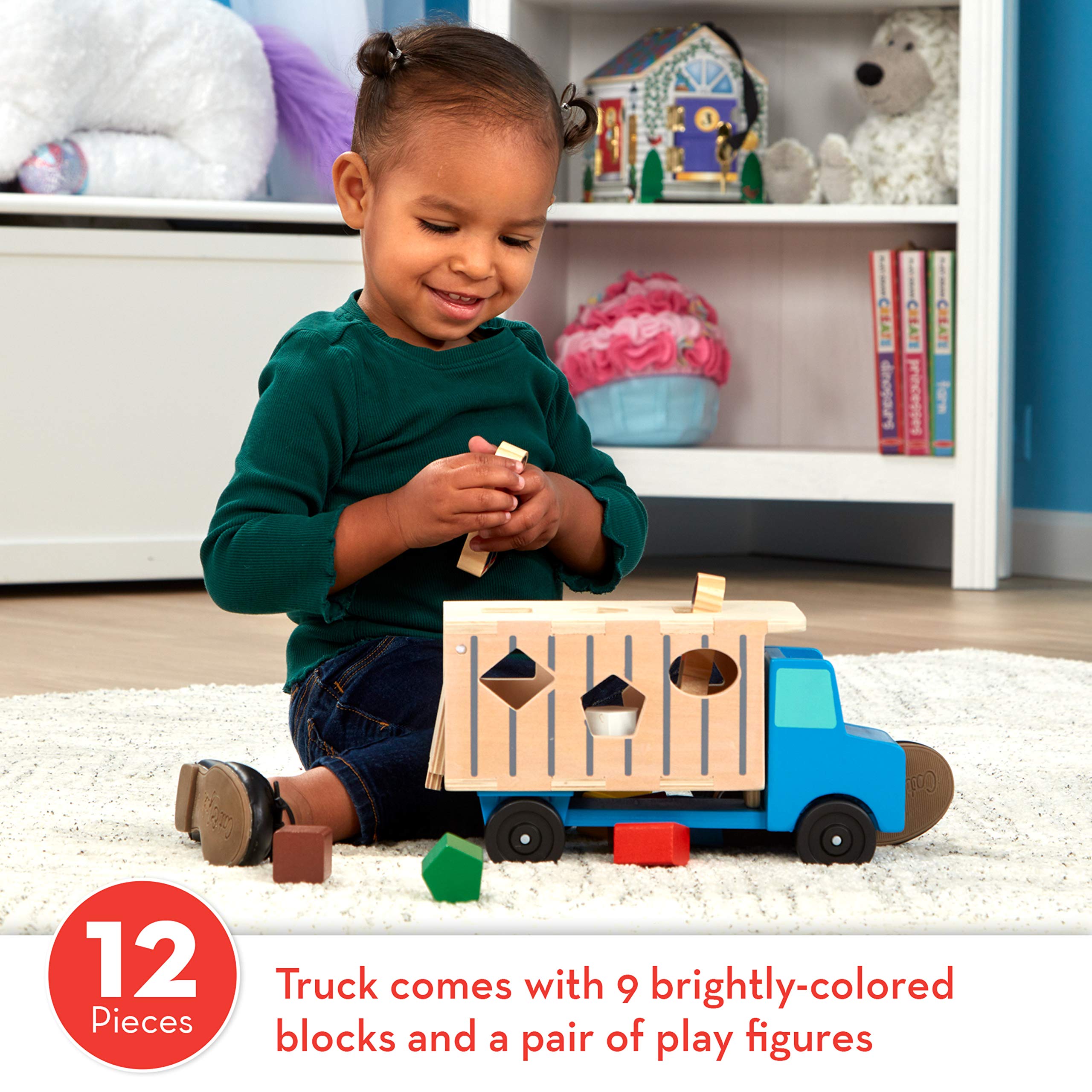 Foto 3 pulgar | Camión Volquete De Madera De Juguete Para Clasificar Formas Melissa & Doug - Venta Internacional.