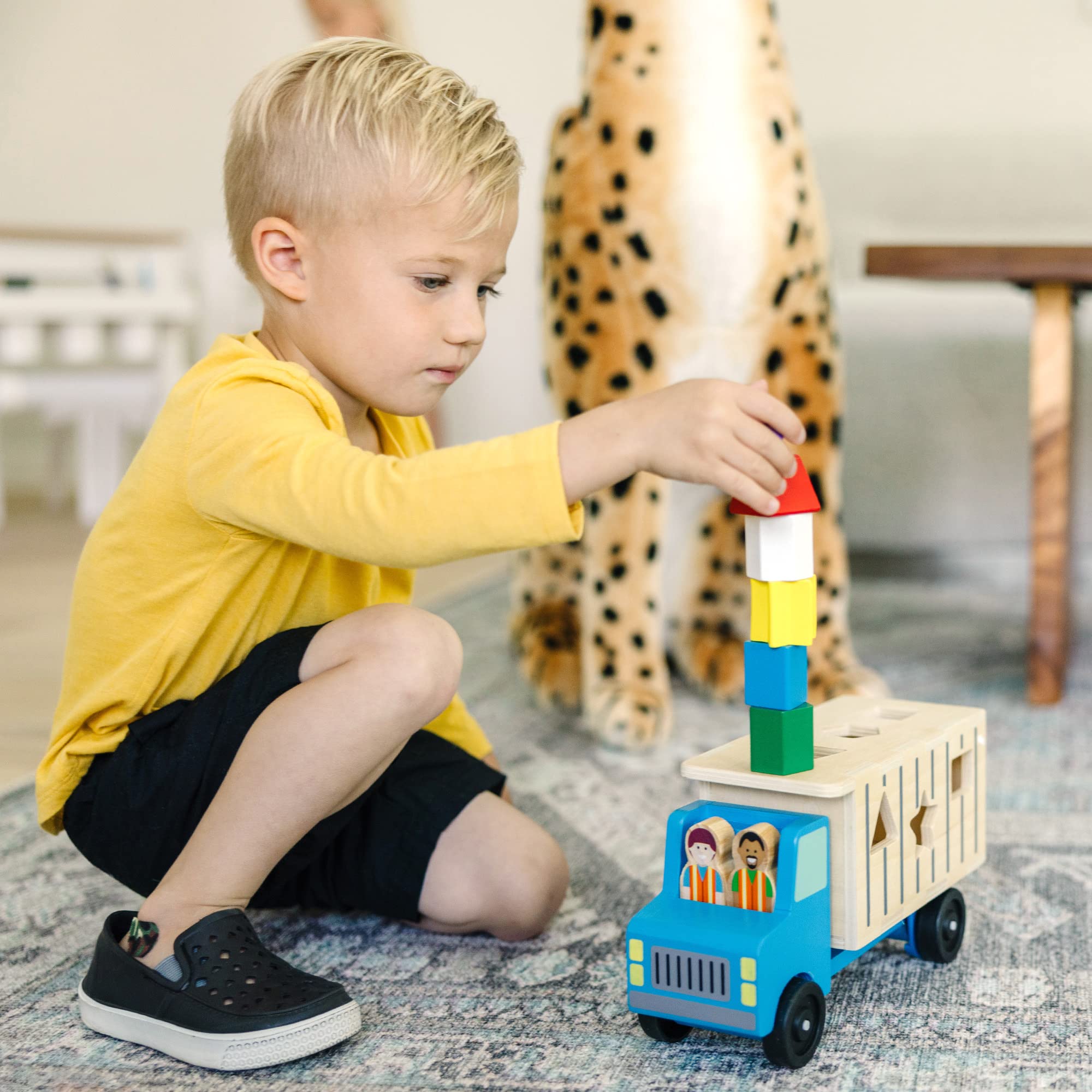 Foto 4 pulgar | Camión Volquete De Madera De Juguete Para Clasificar Formas Melissa & Doug - Venta Internacional.