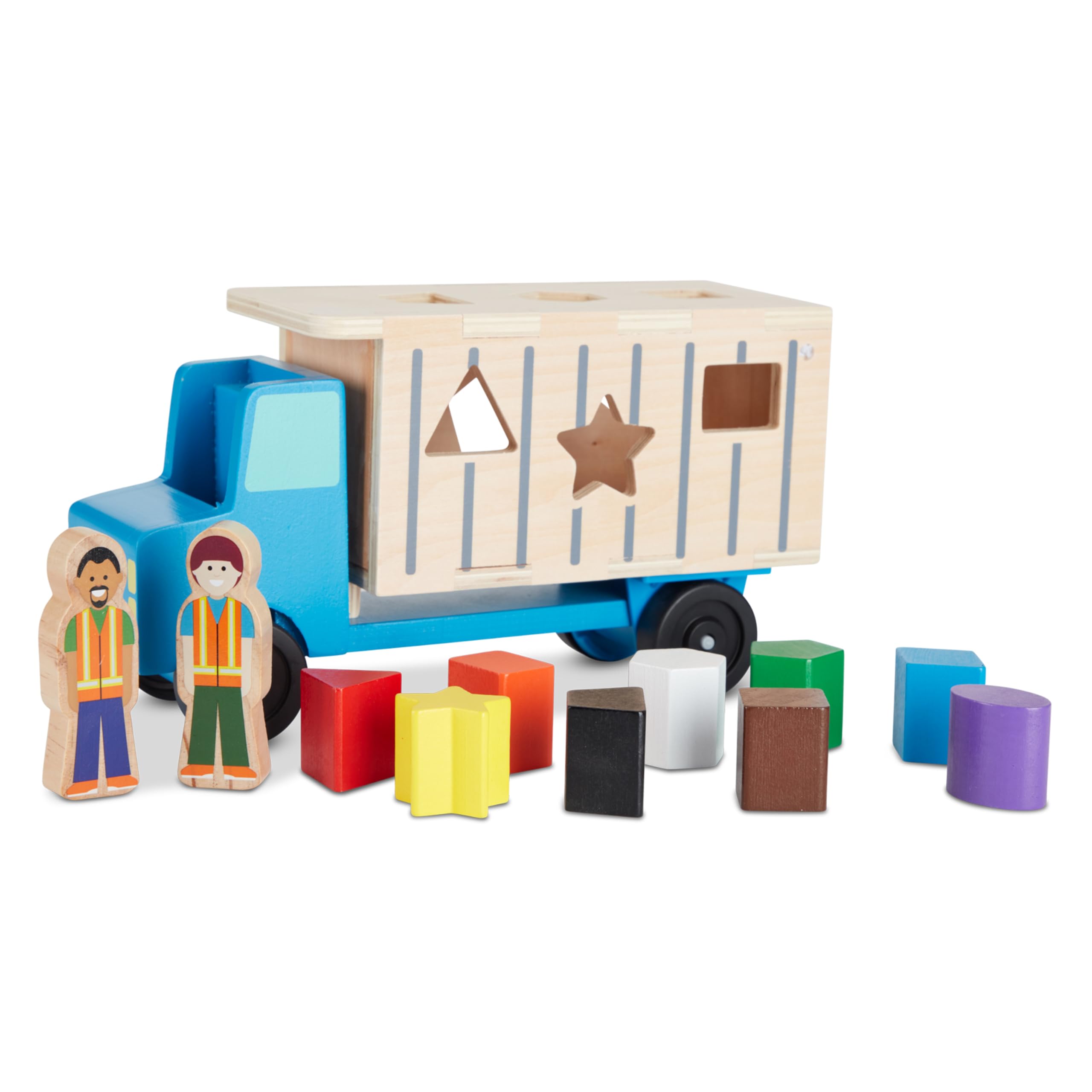 Foto 5 pulgar | Camión Volquete De Madera De Juguete Para Clasificar Formas Melissa & Doug - Venta Internacional.