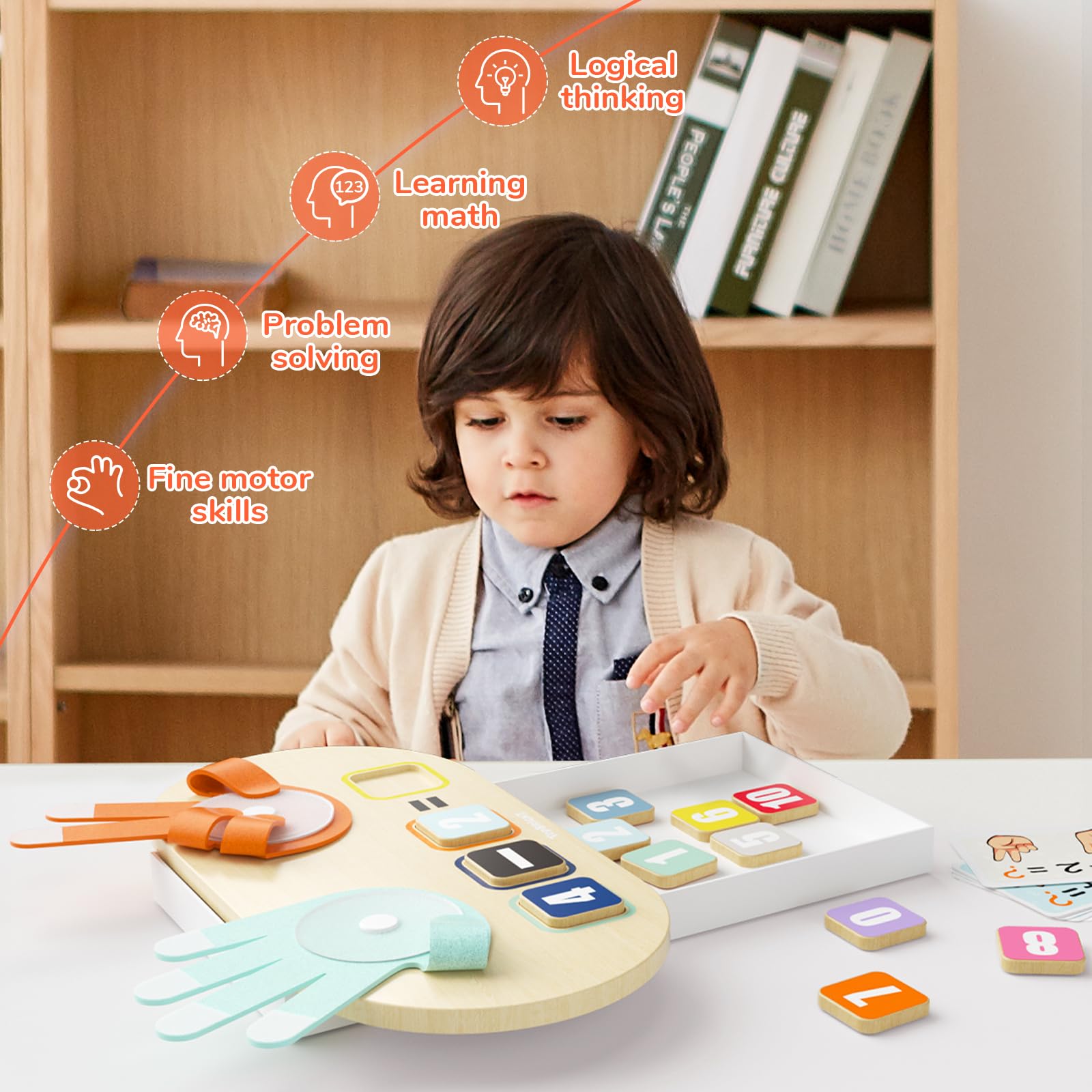 Foto 4 pulgar | Juguete Learning Number Top Bright Para Niños De 3 Años O Más Con 12 Bloques - Venta Internacional.