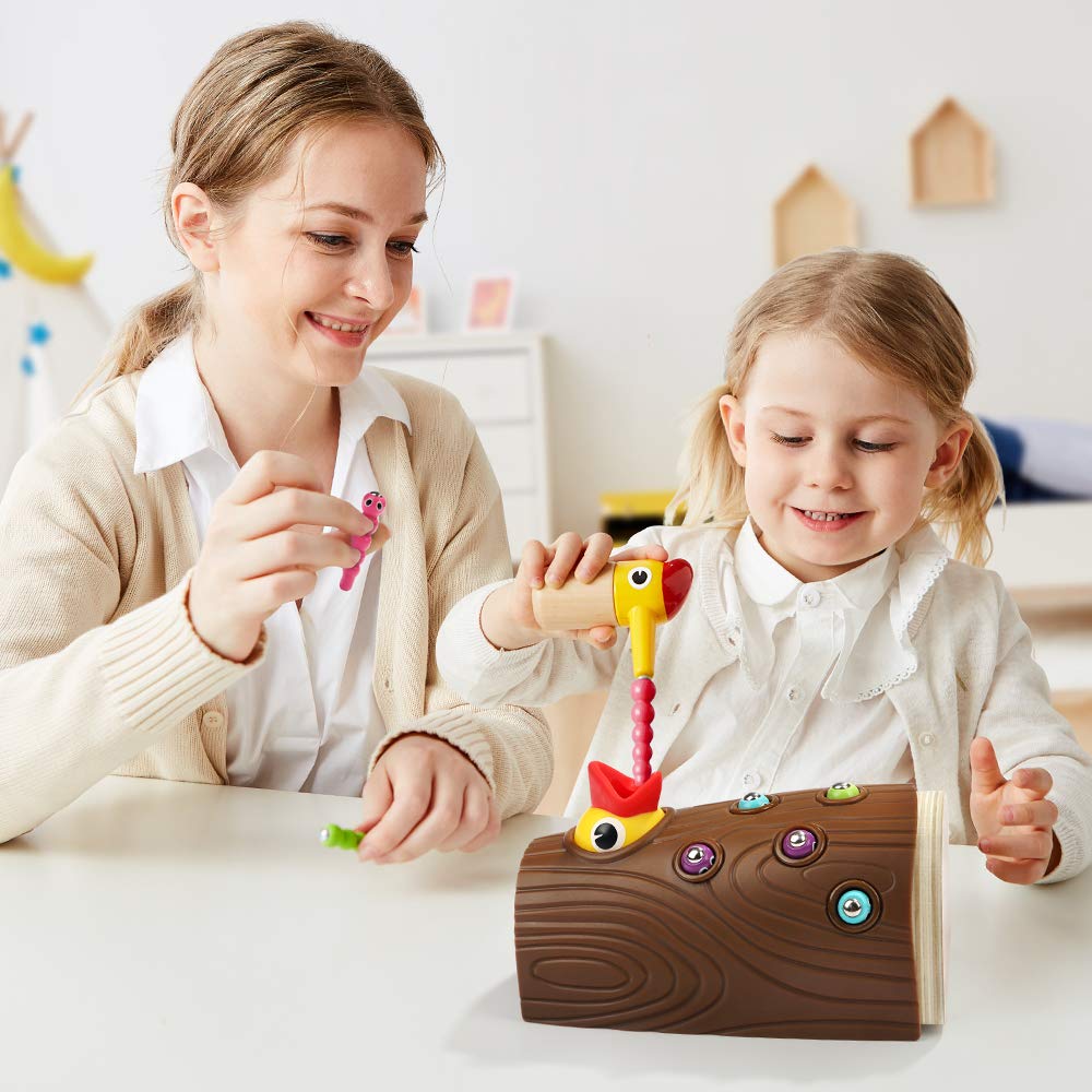 Foto 8 pulgar | Juego Magnético Montessori Toy Top Bright Para Alimentar Pájaros A Partir De 2 Años - Venta Internacional.