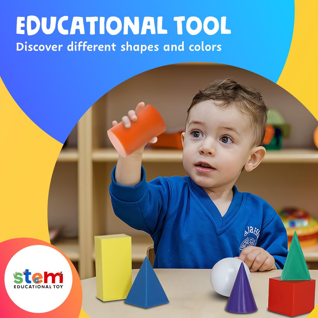 Foto 4 | Manipulativos Matemáticos: Skoolzy Jumbo, Formas 3d, Sólidos Geométricos - Venta Internacional.
