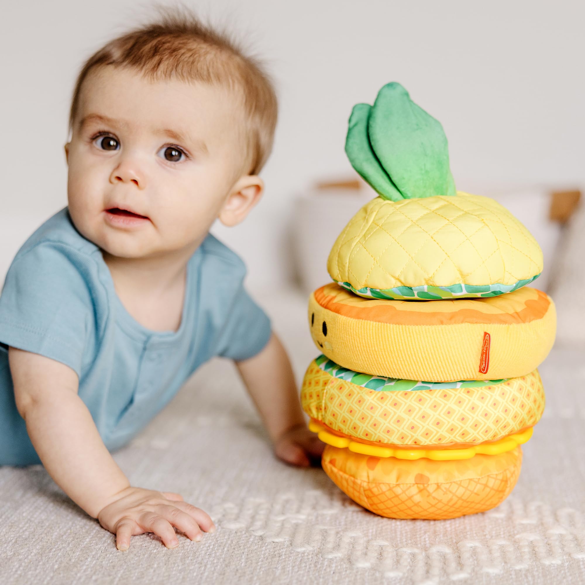 Foto 7 pulgar | Juguete Apilable Melissa & Doug Multisensorial Pineapple Soft - Venta Internacional.