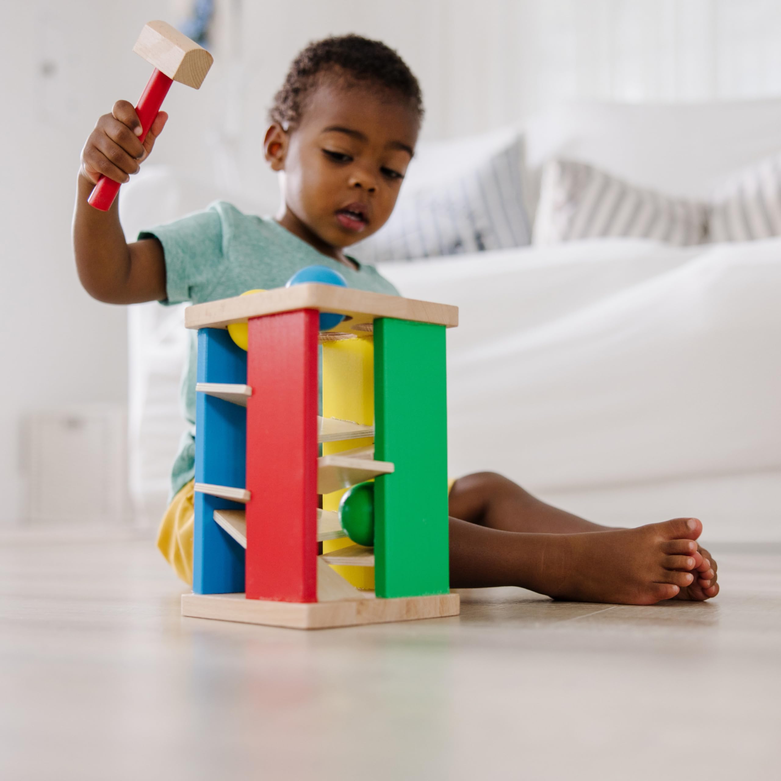 Foto 4 pulgar | Torre De Juguete De Madera Melissa & Doug Deluxe Pound And Roll - Venta Internacional.