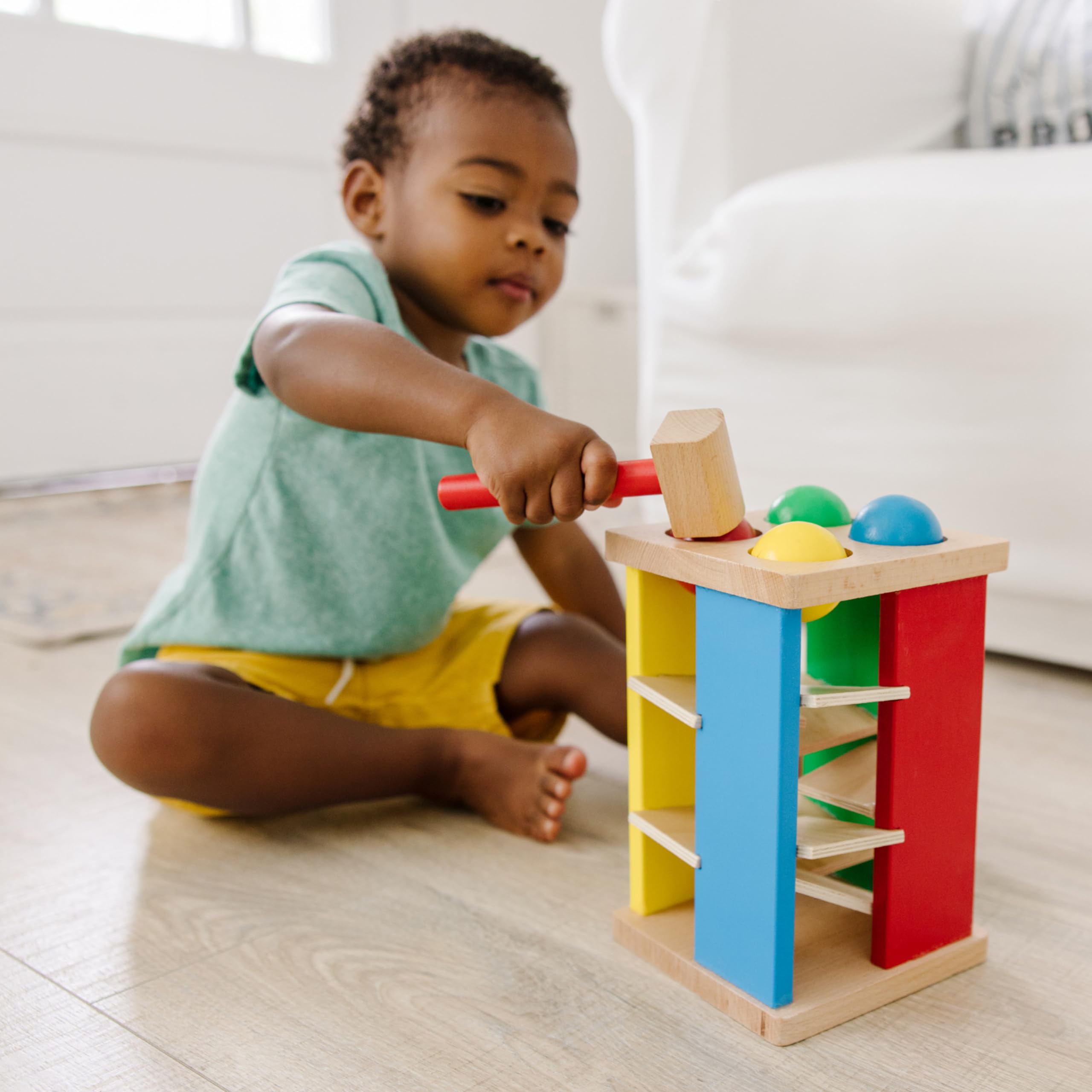 Foto 6 pulgar | Torre De Juguete De Madera Melissa & Doug Deluxe Pound And Roll - Venta Internacional.