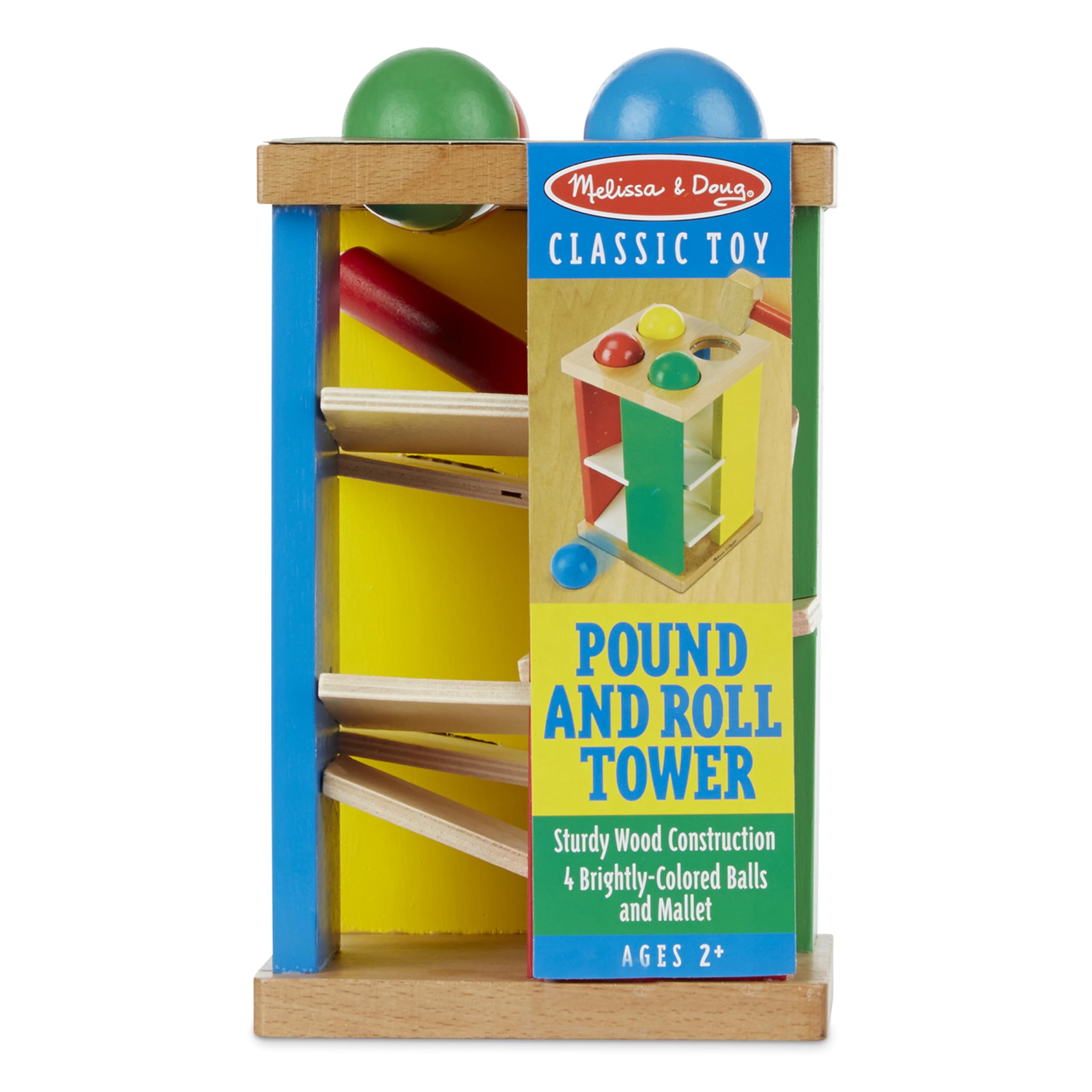 Foto 7 pulgar | Torre De Juguete De Madera Melissa & Doug Deluxe Pound And Roll - Venta Internacional.