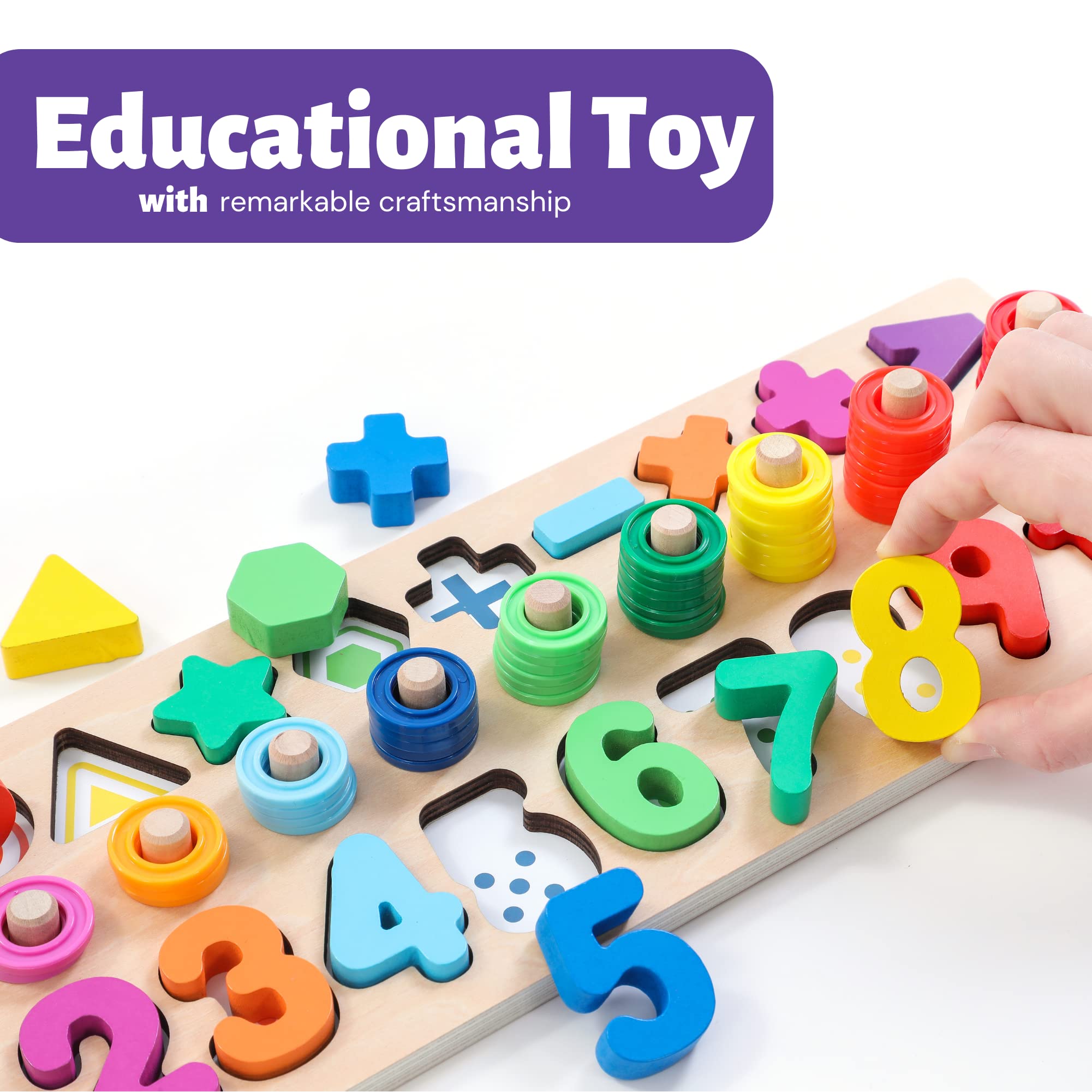 Foto 3 pulgar | Juguetes Montessori de Madera Bekilole para Niños - Venta Internacional