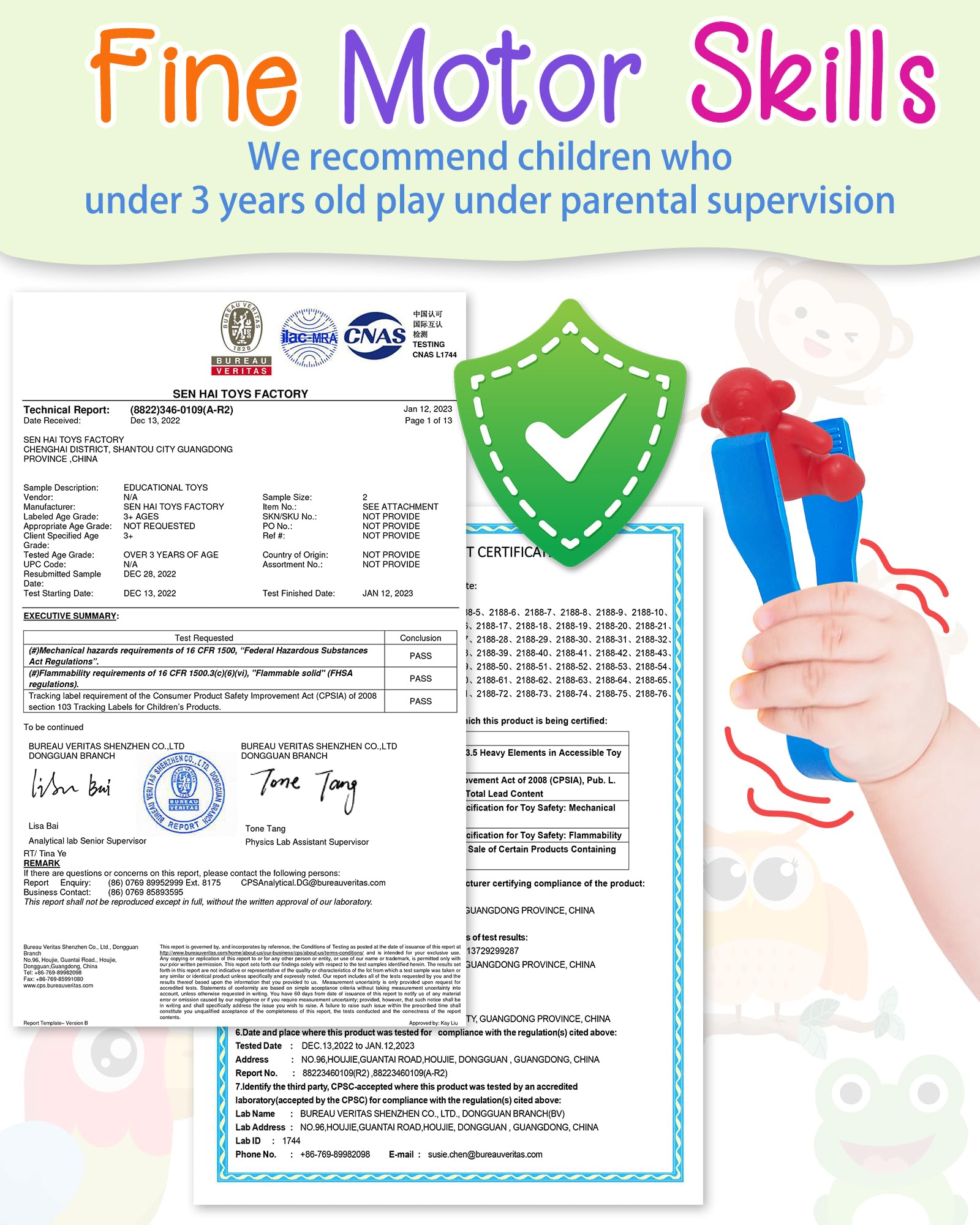 Foto 6 pulgar | Juguetes Montessori Yetonamr para Contar y Clasificar - Venta Internacional