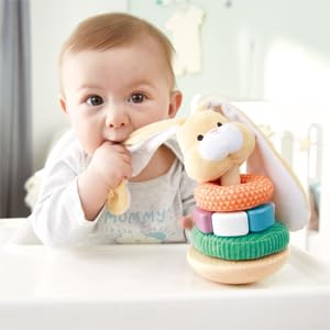 Foto 4 pulgar | Juguete De Desarrollo Con Forma De Conejo, Apilador De Madera Para Bebés De Más De 10 M - Venta Internacional.