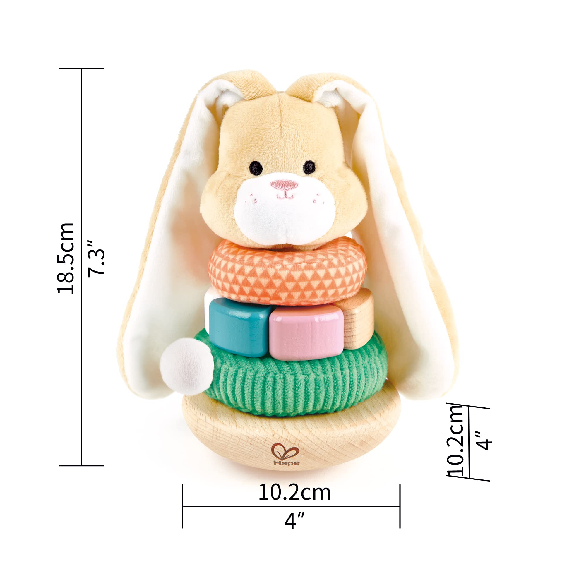 Foto 6 pulgar | Juguete De Desarrollo Con Forma De Conejo, Apilador De Madera Para Bebés De Más De 10 M - Venta Internacional.