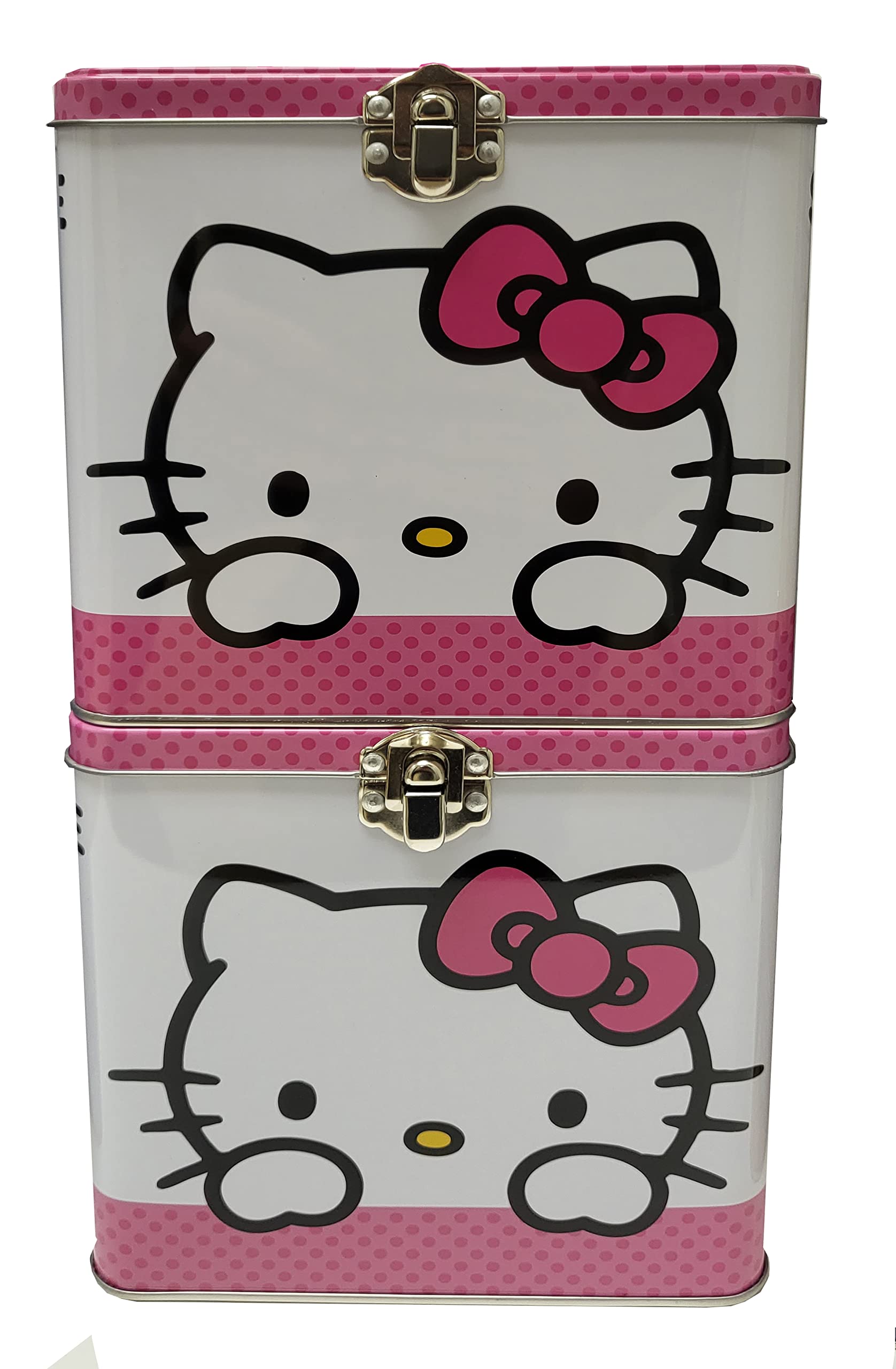 Foto 3 pulgar | Caja De Almacenamiento The Tin Box Company Hello Kitty, Apilable - Venta Internacional.
