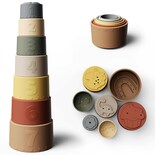 Juego De Vasos Apilables Toy Moonkie De 7 Piezas, Divertido Y Educativo, Para Más De 6 Meses - Venta Internacional.