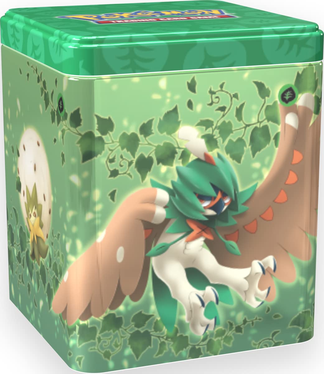 Foto 2 pulgar | Juego De Cartas Coleccionables Pokémon, Lata Apilable Con 3 Potenciadores - Venta Internacional.