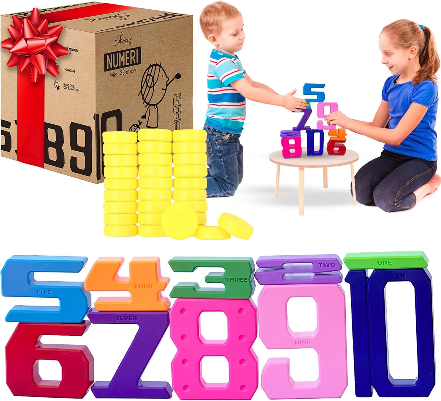 Foto 2 pulgar | Juego De Bloques Numéricos Y Monedas Para Contar Monedas Toy Skoolzy, 44 Piezas, Más De 18 M - Venta Internacional.