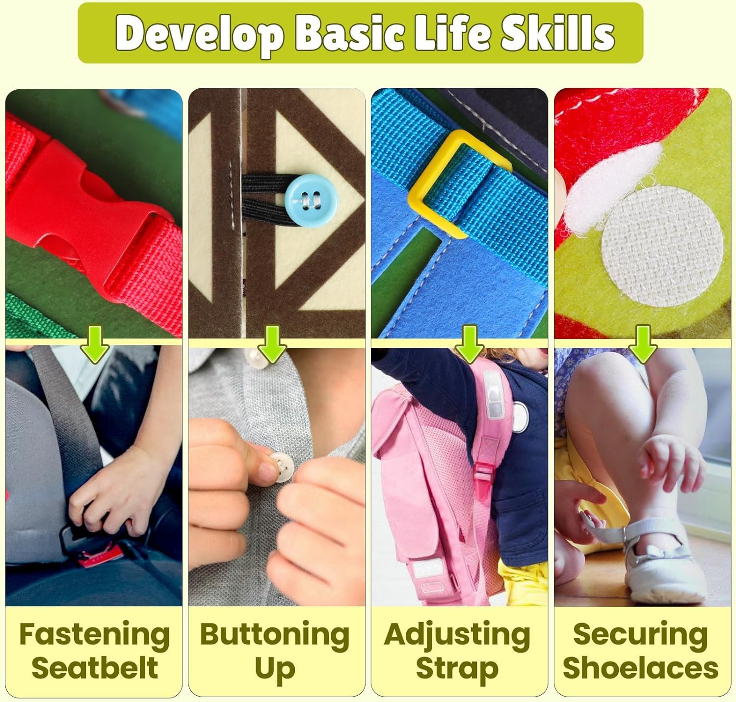 Foto 4 pulgar | Busy Board Quanquer, Tema De Granja Para Niños Pequeños, 18 Actividades De 1 A 4 Años - Venta Internacional.