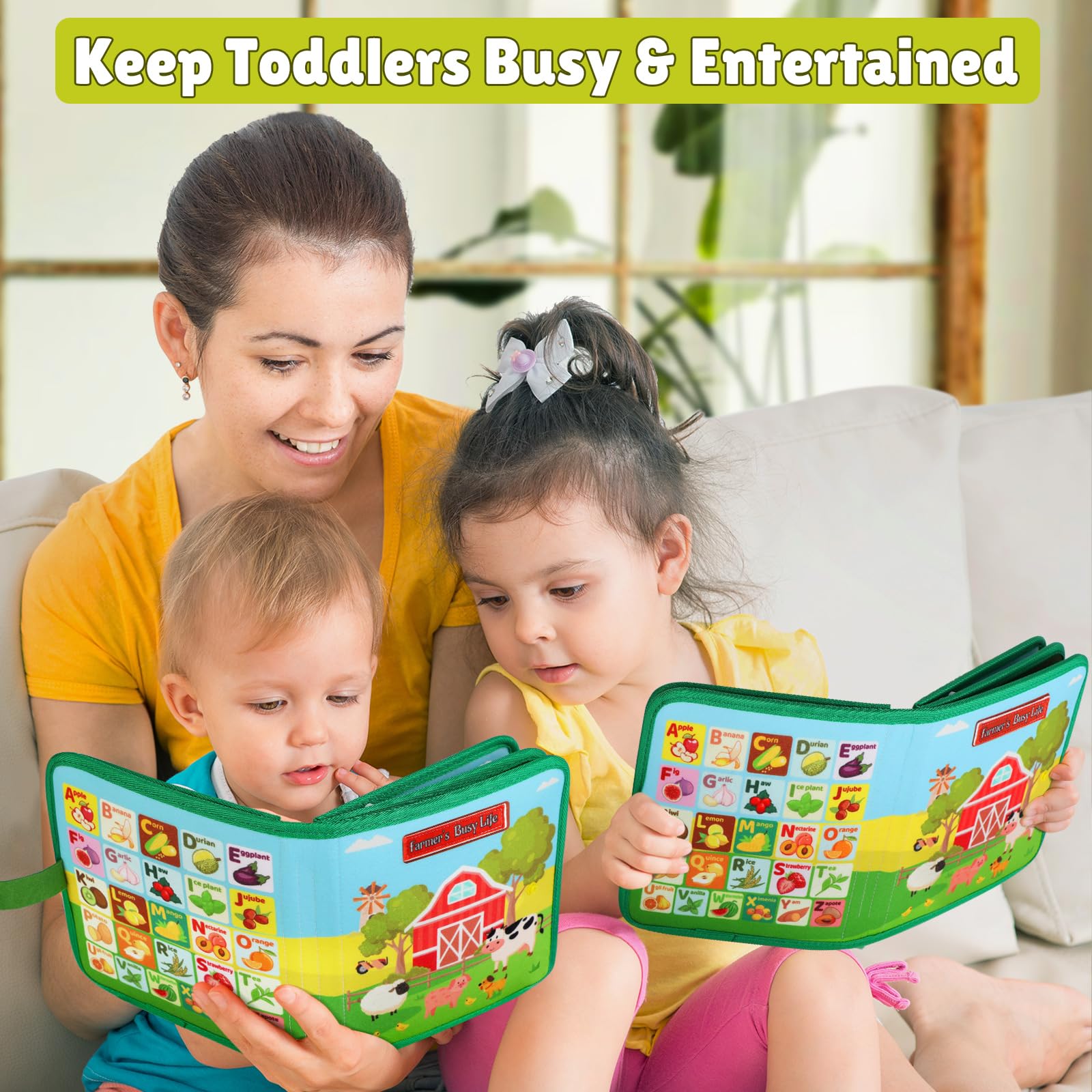 Foto 6 | Busy Board Quanquer, Tema De Granja Para Niños Pequeños, 18 Actividades De 1 A 4 Años - Venta Internacional.
