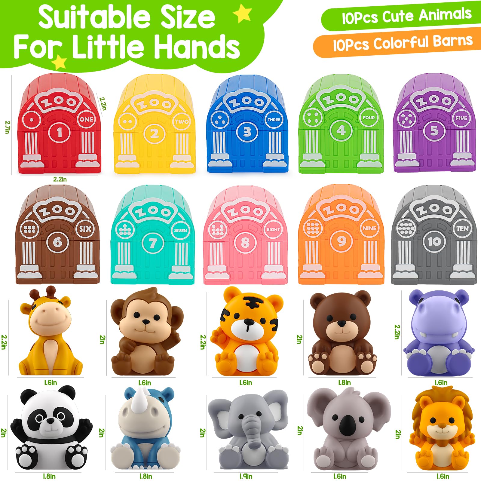 Foto 4 pulgar | Juguete De Aprendizaje Kmuysl Safari Animals De 1 A 3 Años Con 20 Unidades - Venta Internacional.